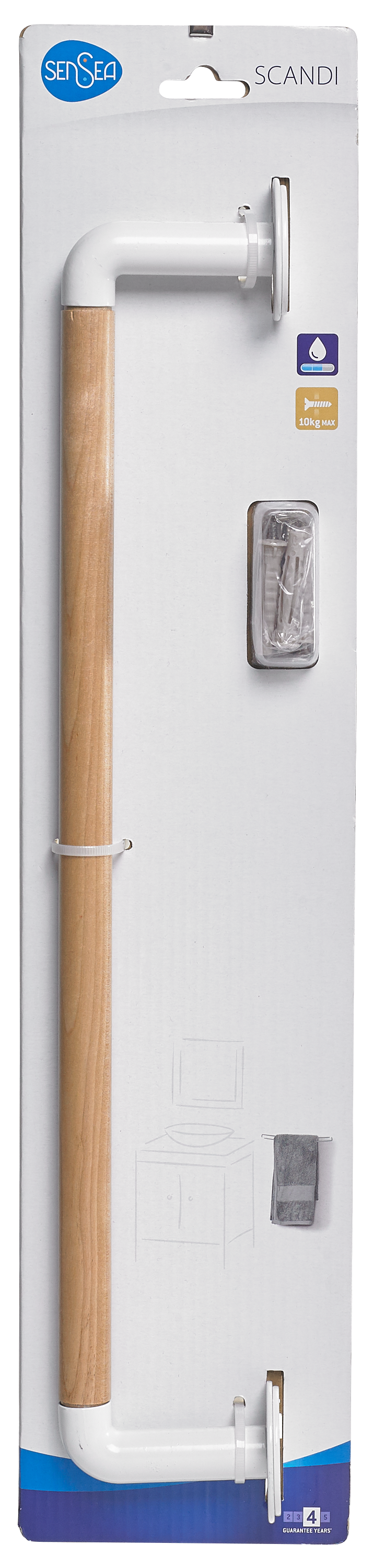 Wieszak ścienny na ręcznik Scandi Sensea - 16