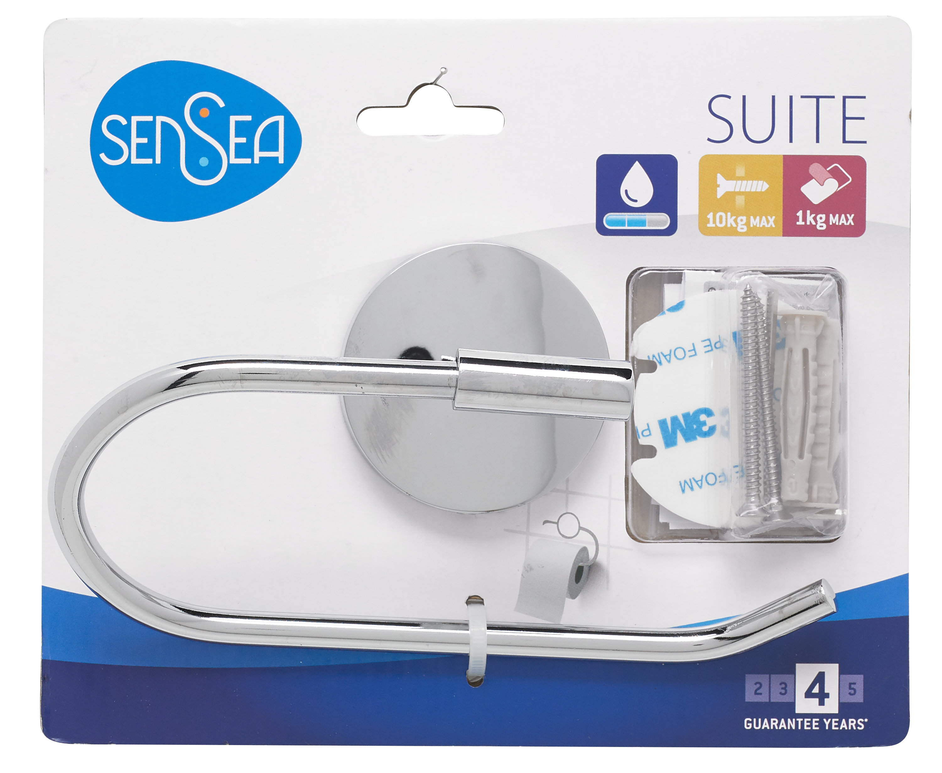 Uchwyt ścienny na papier toaletowy Sensea - 5