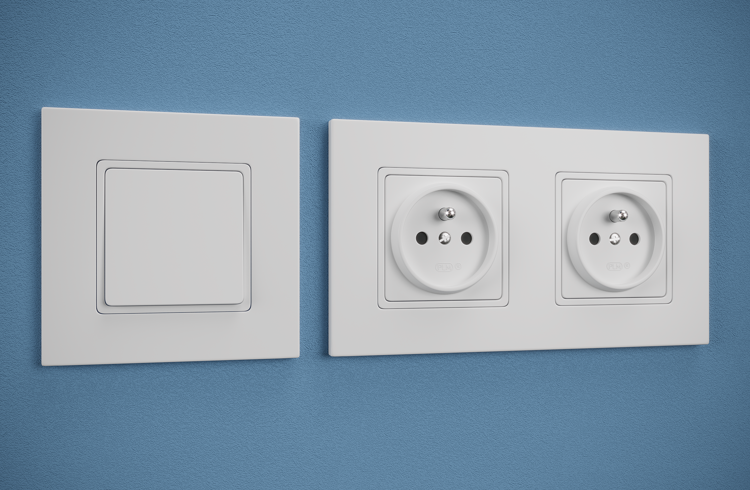 Włącznik pojedynczy ROSA Biały POLMARK - 3