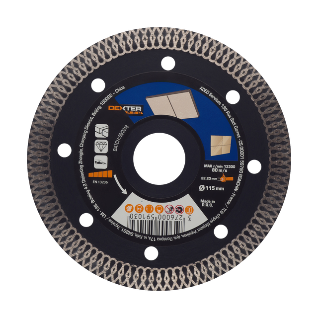 Disco de diamante para cerámica DEXTER Pro ø115 mm