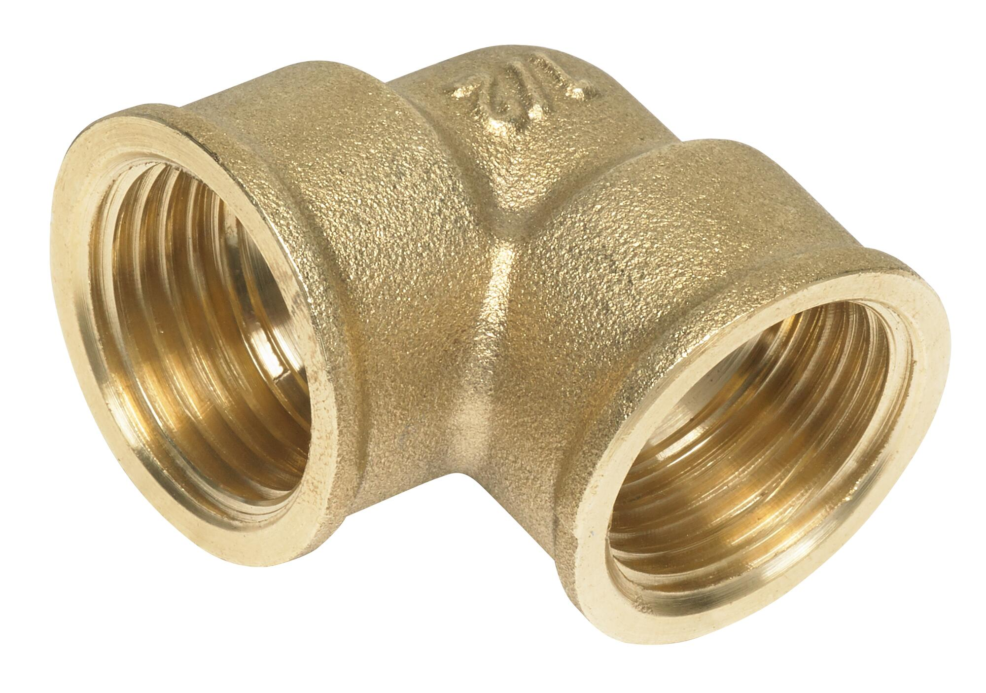 Codo de latón 90º h1/2 - h1/2 r-r