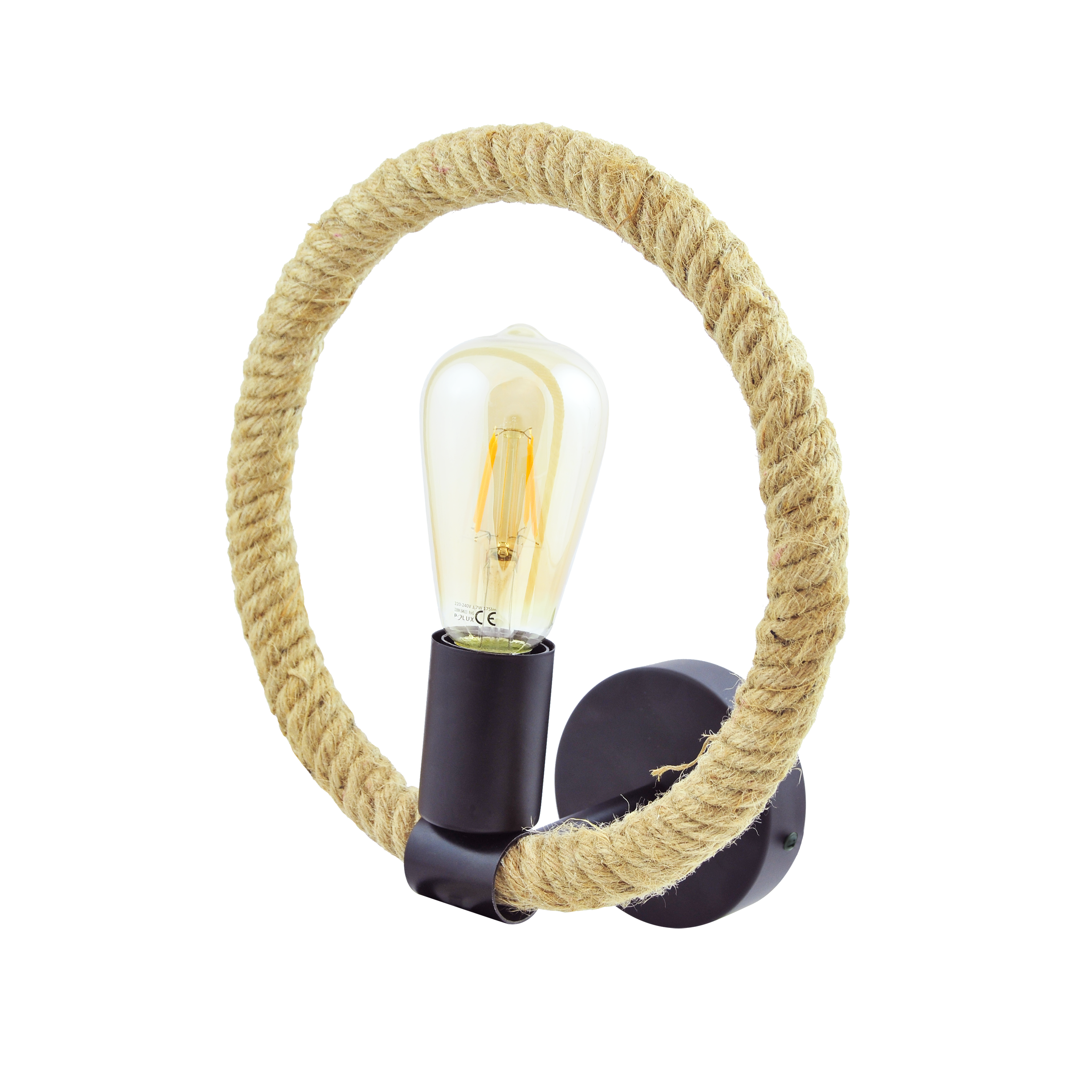 Kinkiet Rope Arthur czarny E27 Il Mio