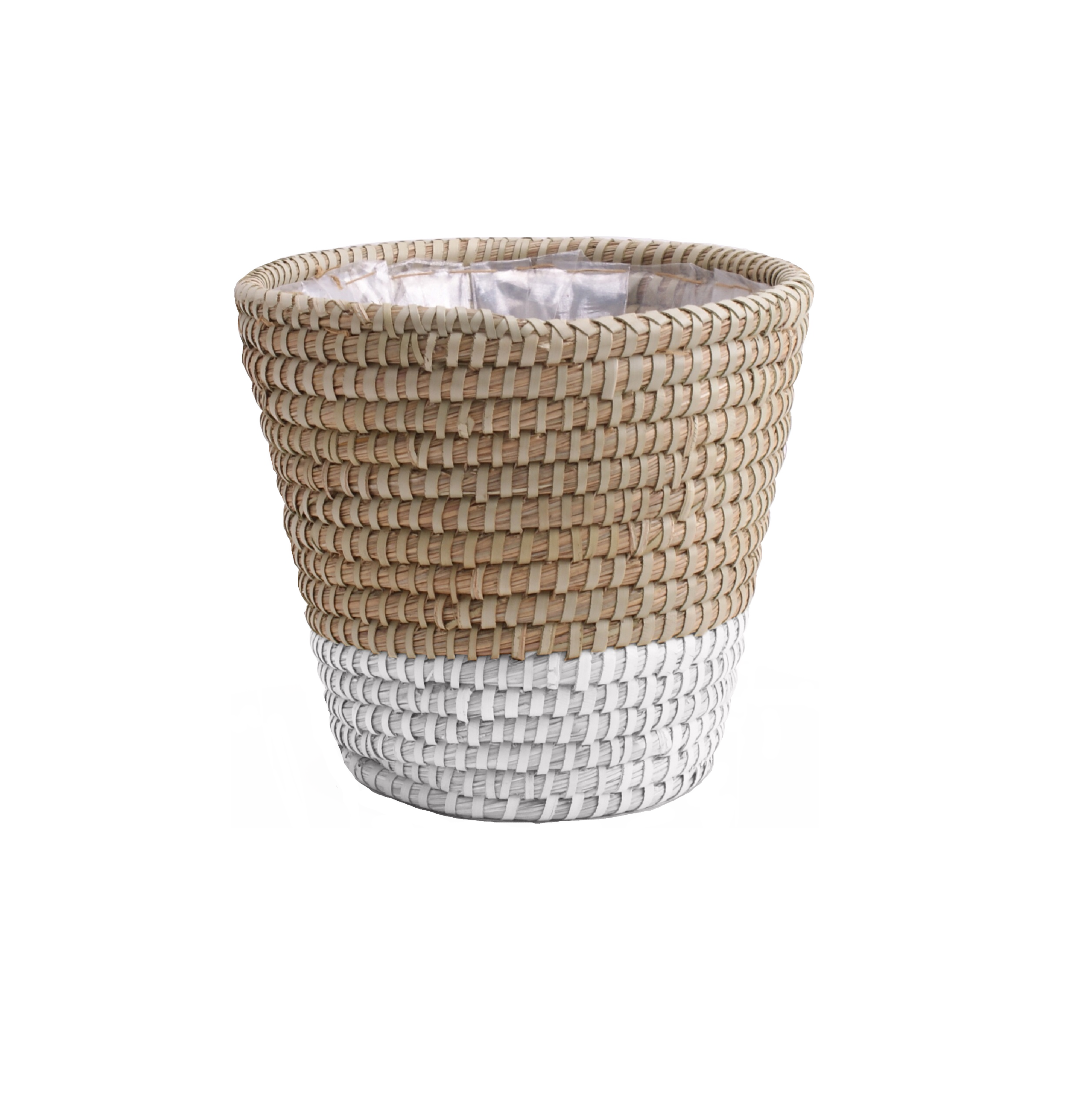 Osłonka doniczki koszyk Moroccan 24,5cm naturalny biały - 2