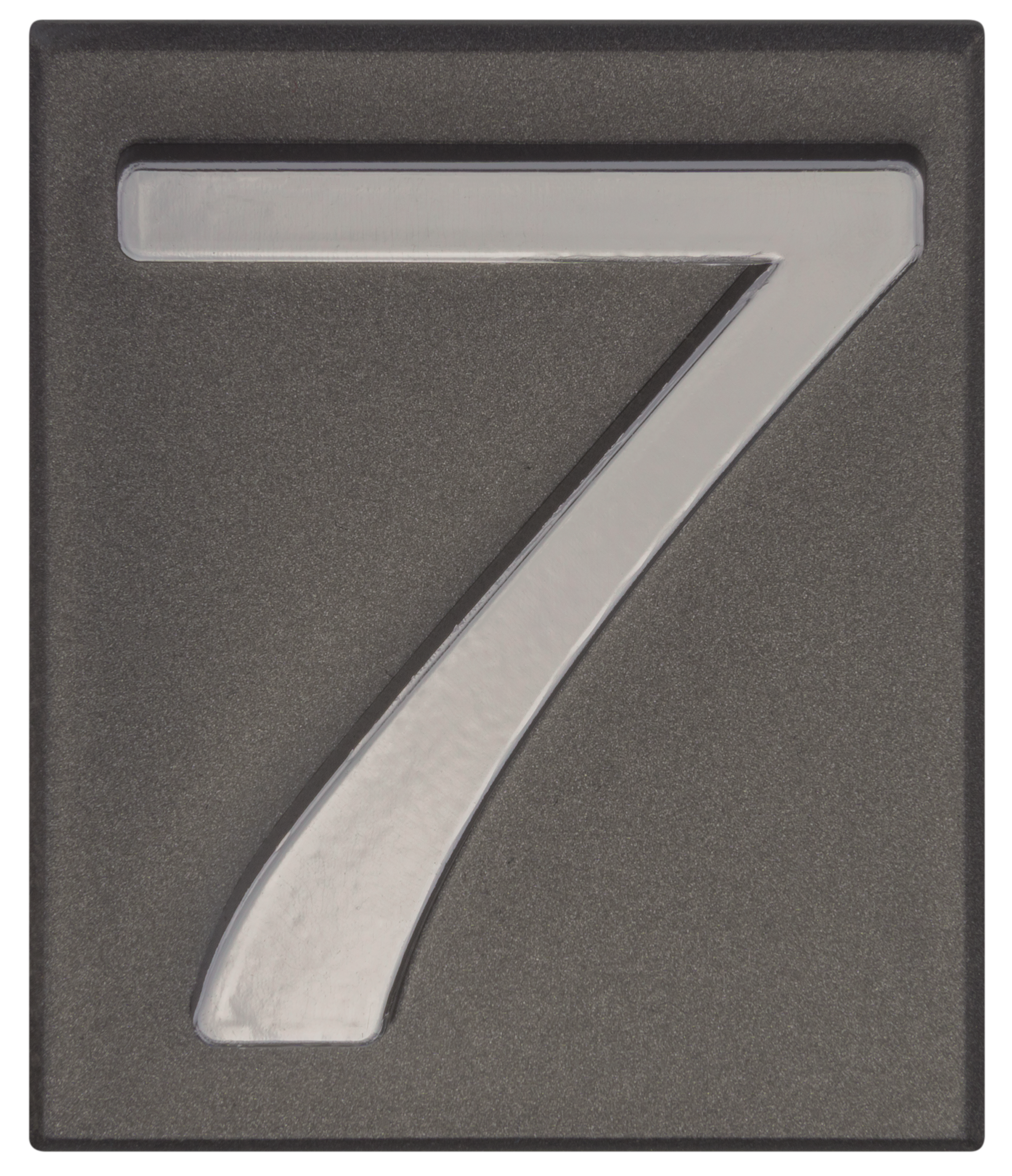 Cyfra 7 wys.5 cm plastikowa grafitowa
