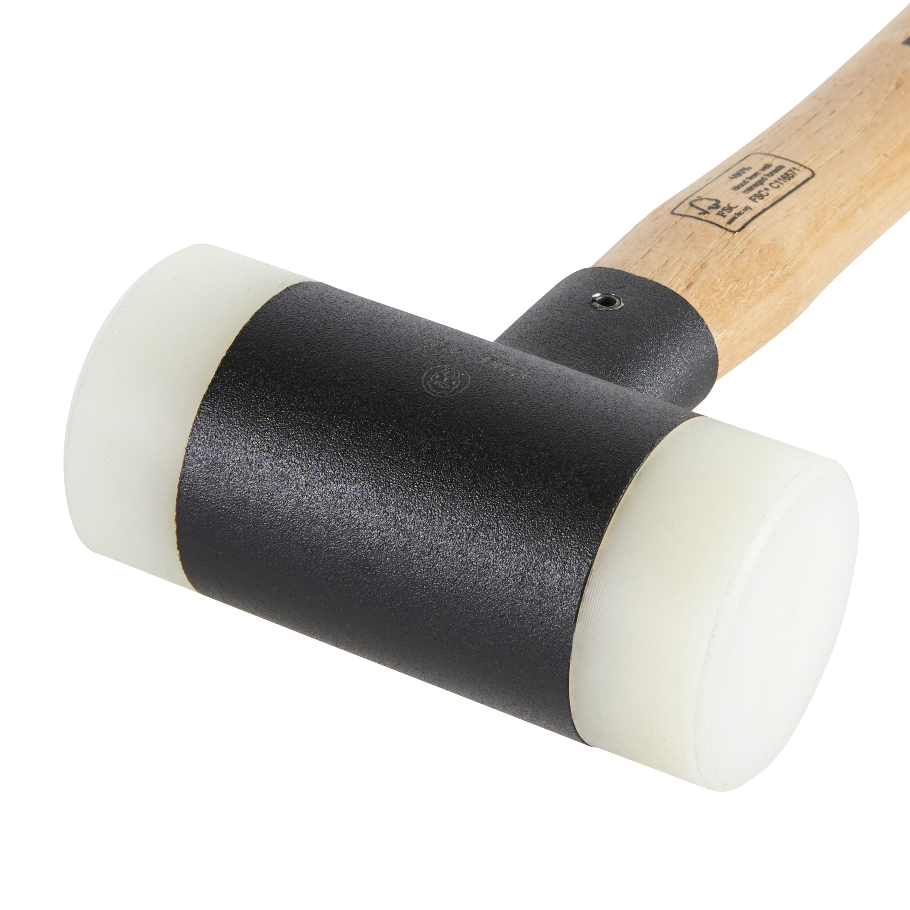 Młotek gumowy dwustronny  czarno biały 450 g Dexter - 9