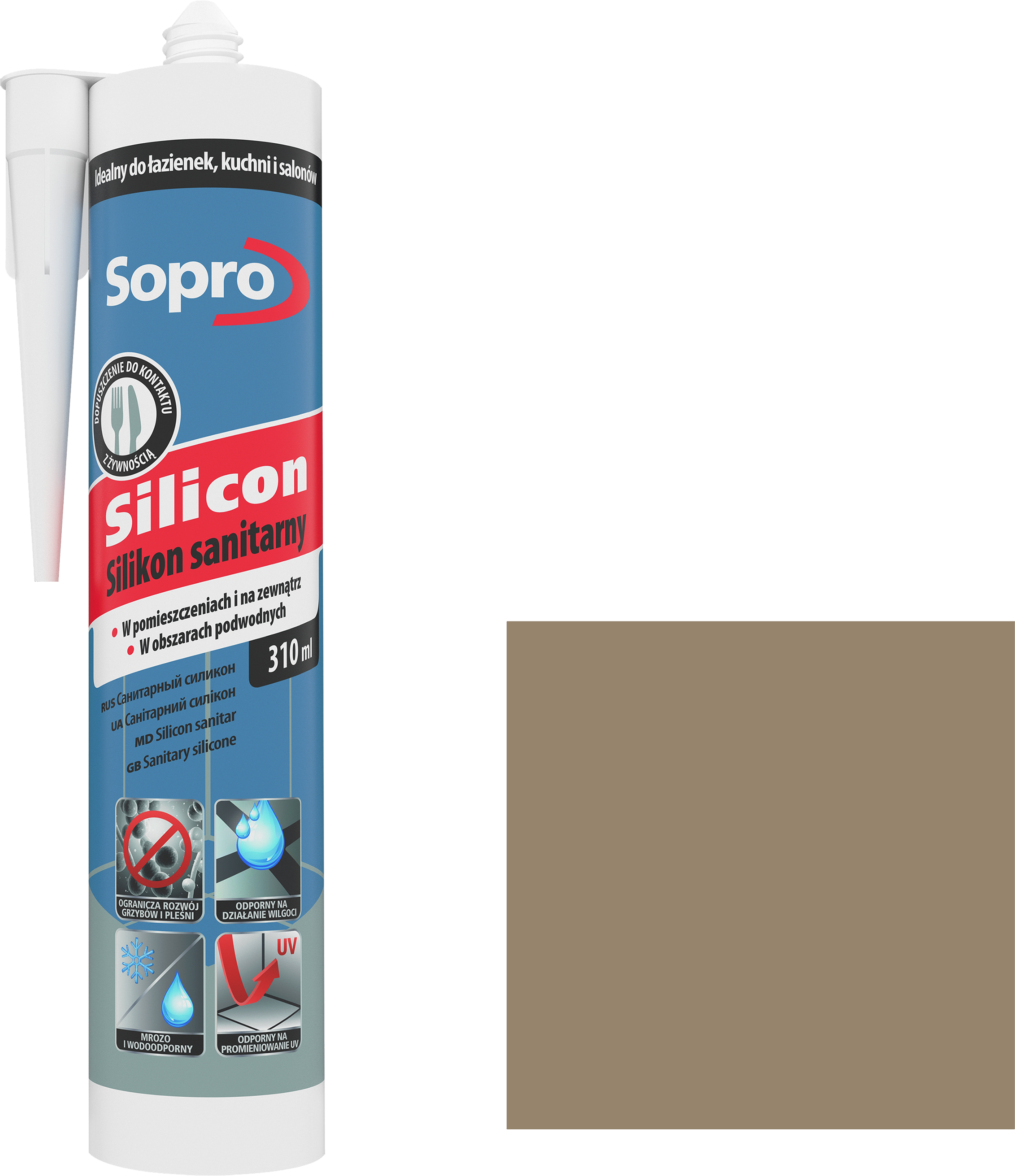 Silikon sanitarny Sahara 40 310 ml Sopro - 2
