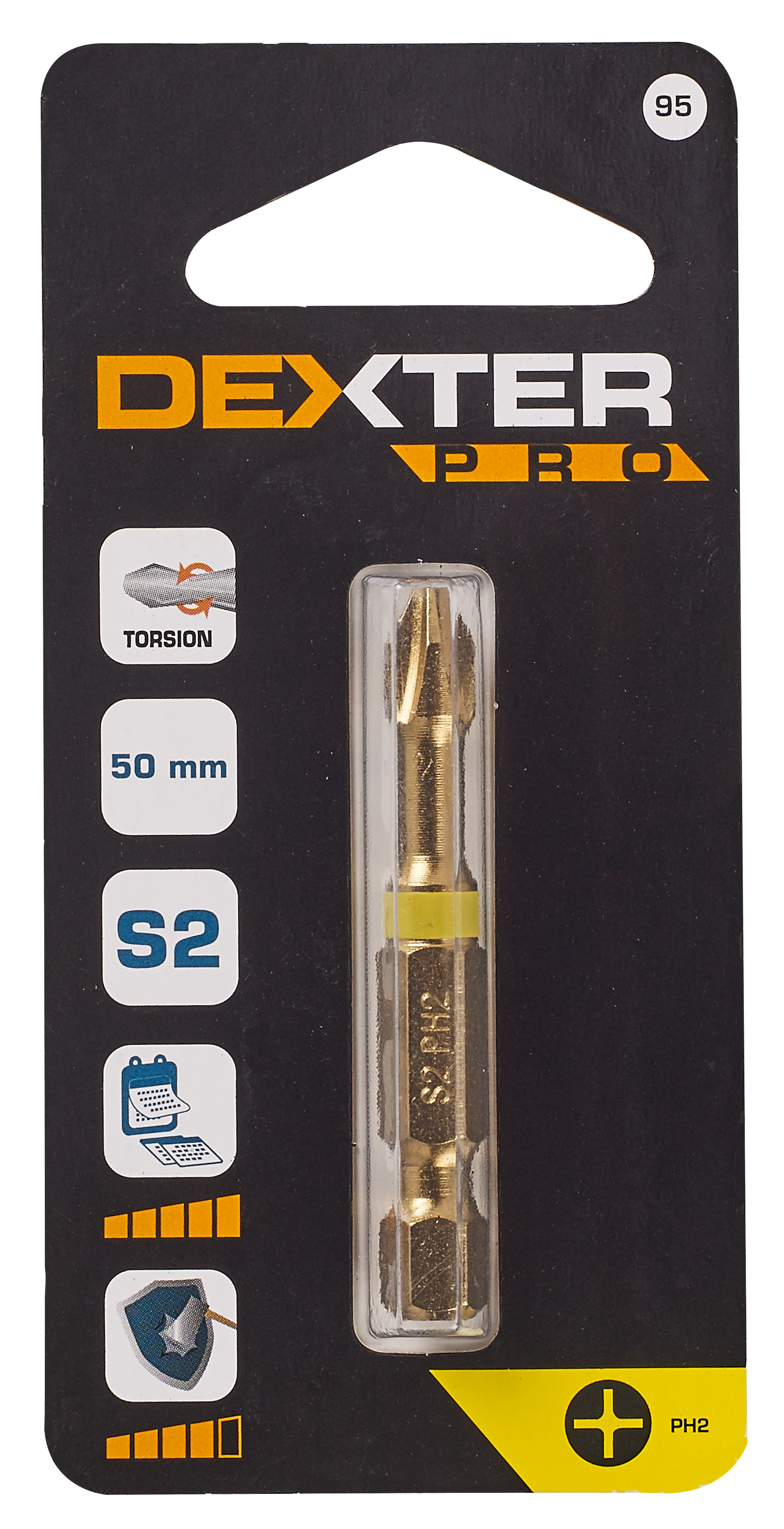 Bit skrętny PH2 50 mm DEXTER PRO - 5