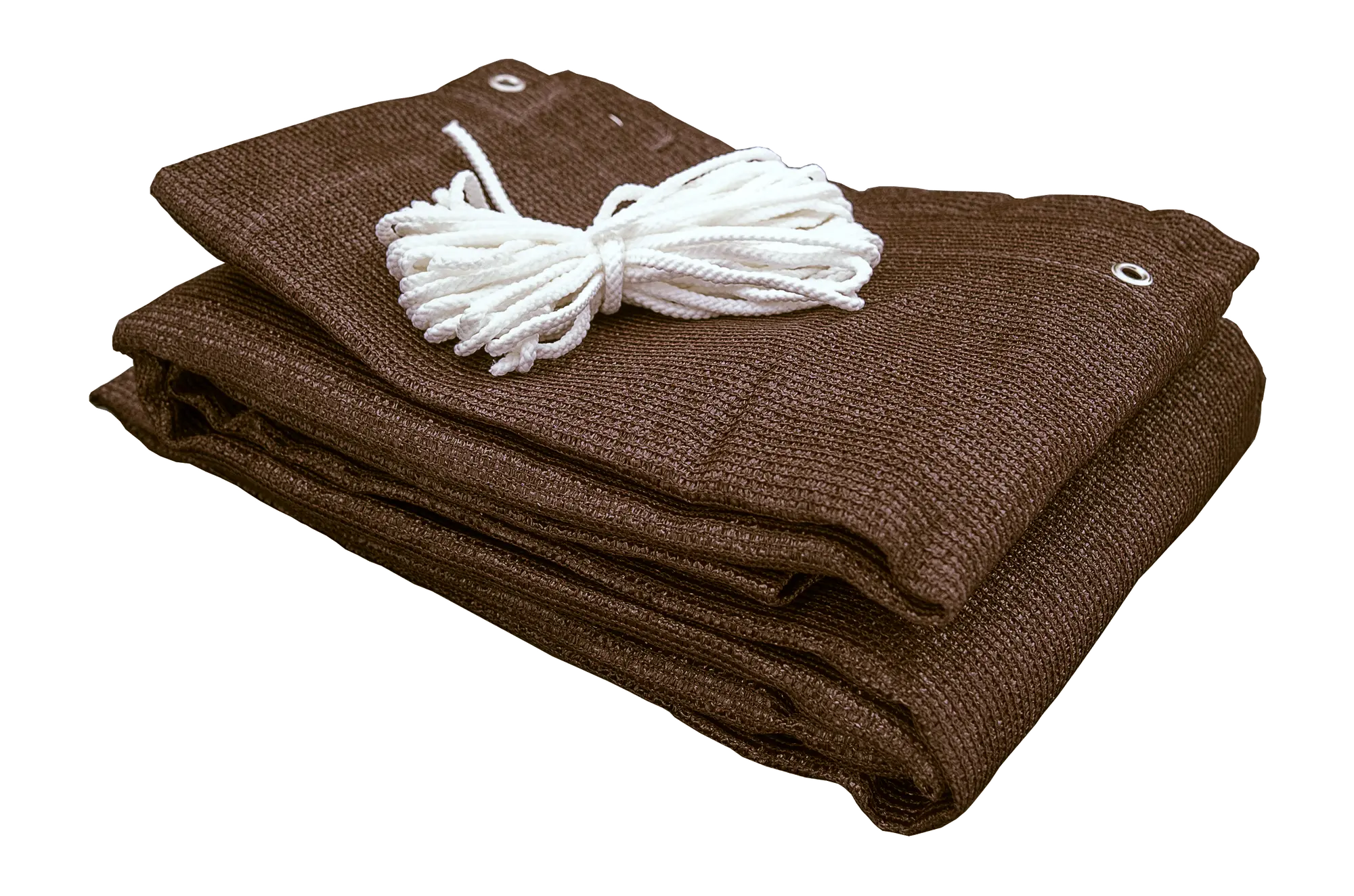 Osłona balkonowa oczkowana Deco 0.8x5 m 180g/m2 brąz Lustan