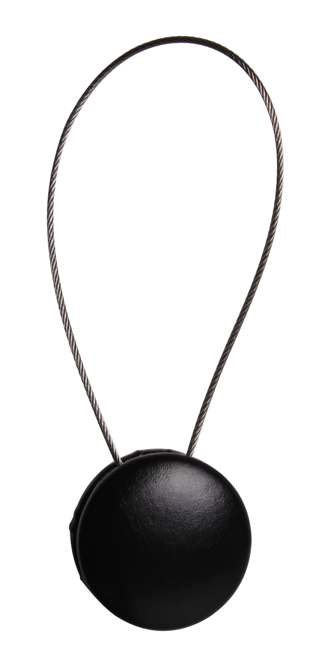 Upinacz do zasłon z magnesem Metallic czarny