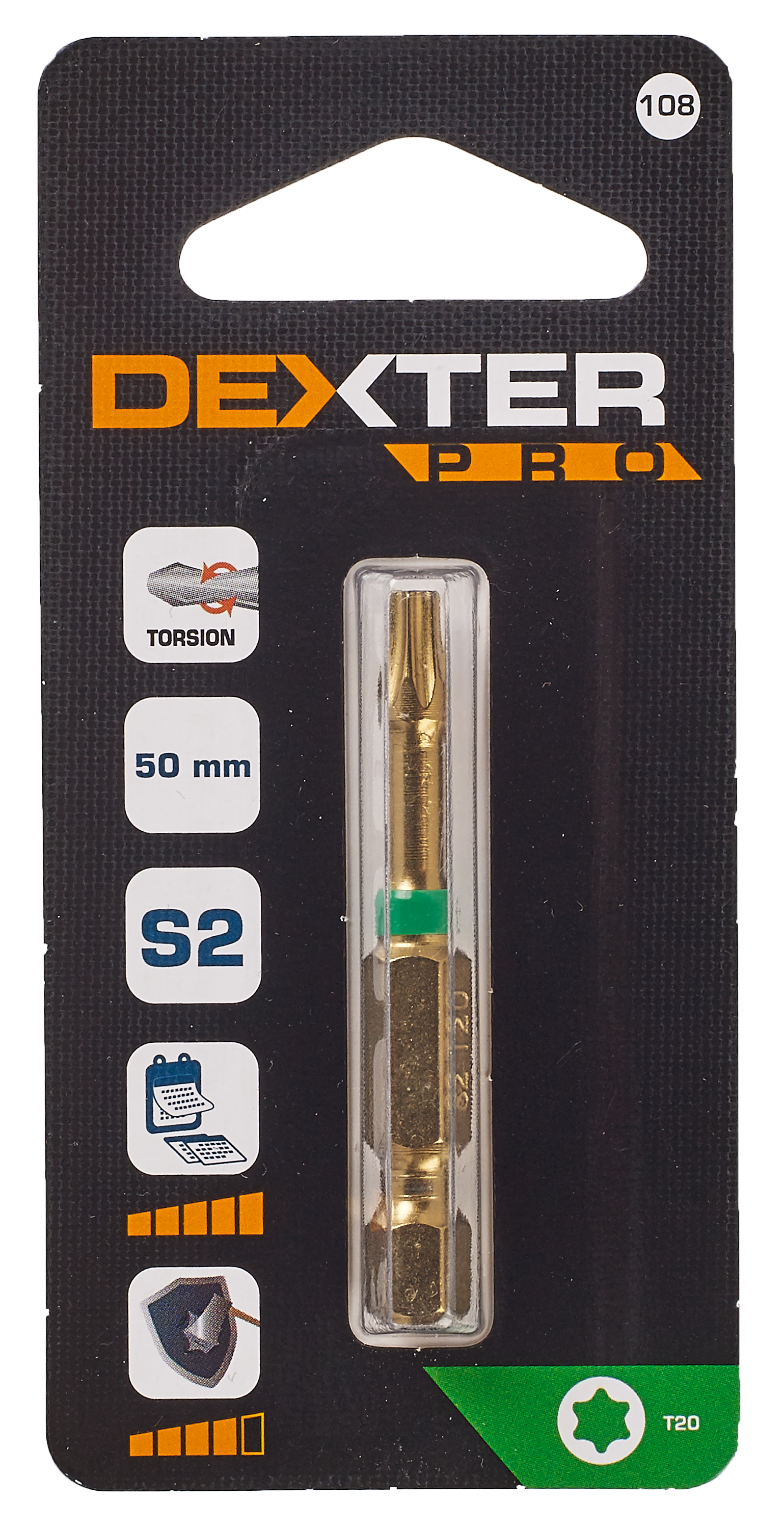 Bit skrętny T20 50 mm DEXTER PRO - 5