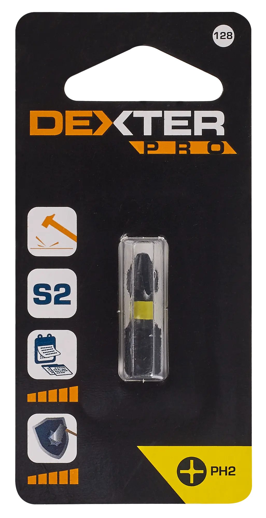 Broca de destornillador de impacto DEXTER PRO ph2 + l.corta (hasta 25 mm)mm - 3