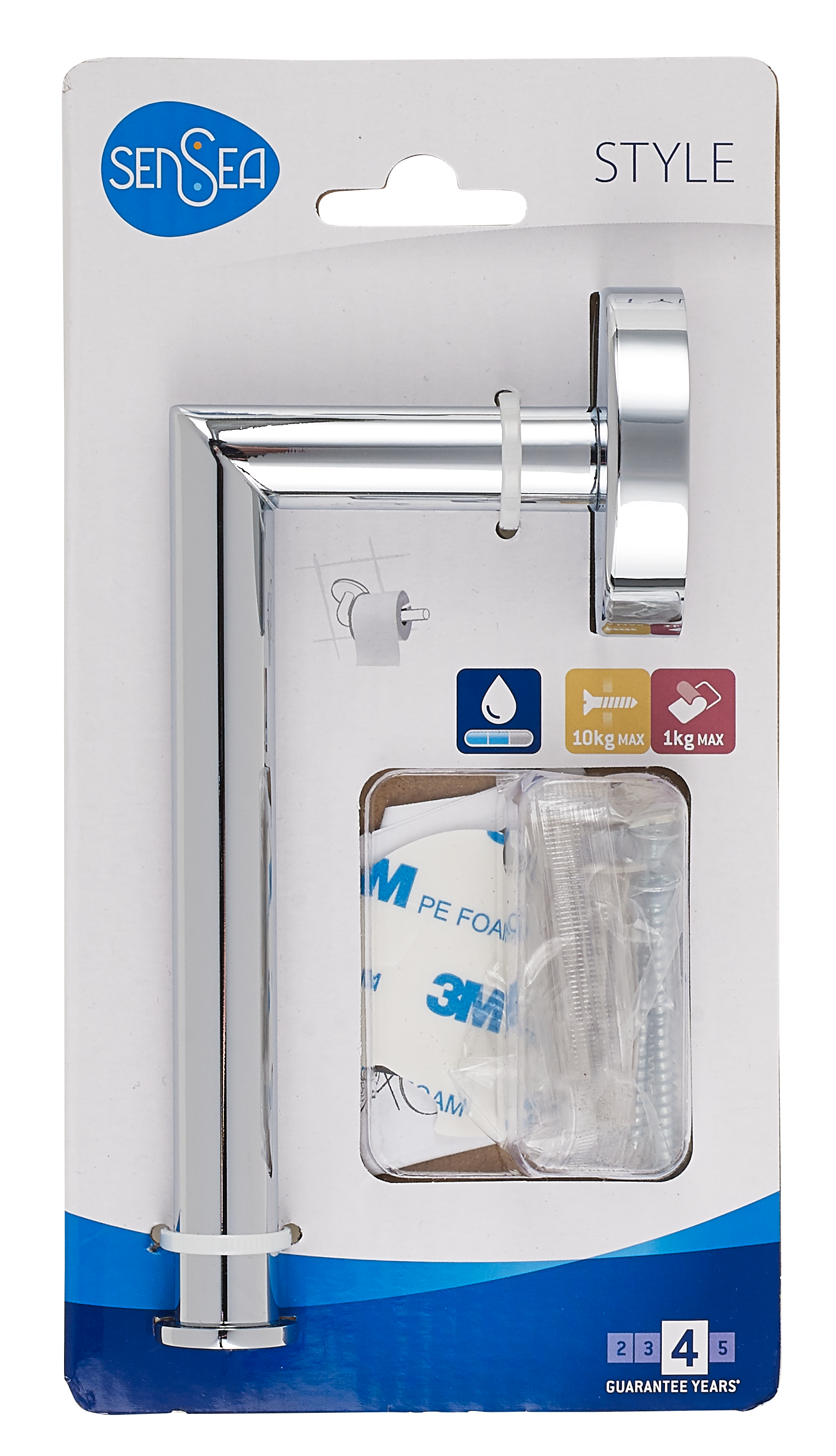 Uchwyt ścienny na papier toaletowy Style Sensea - 9