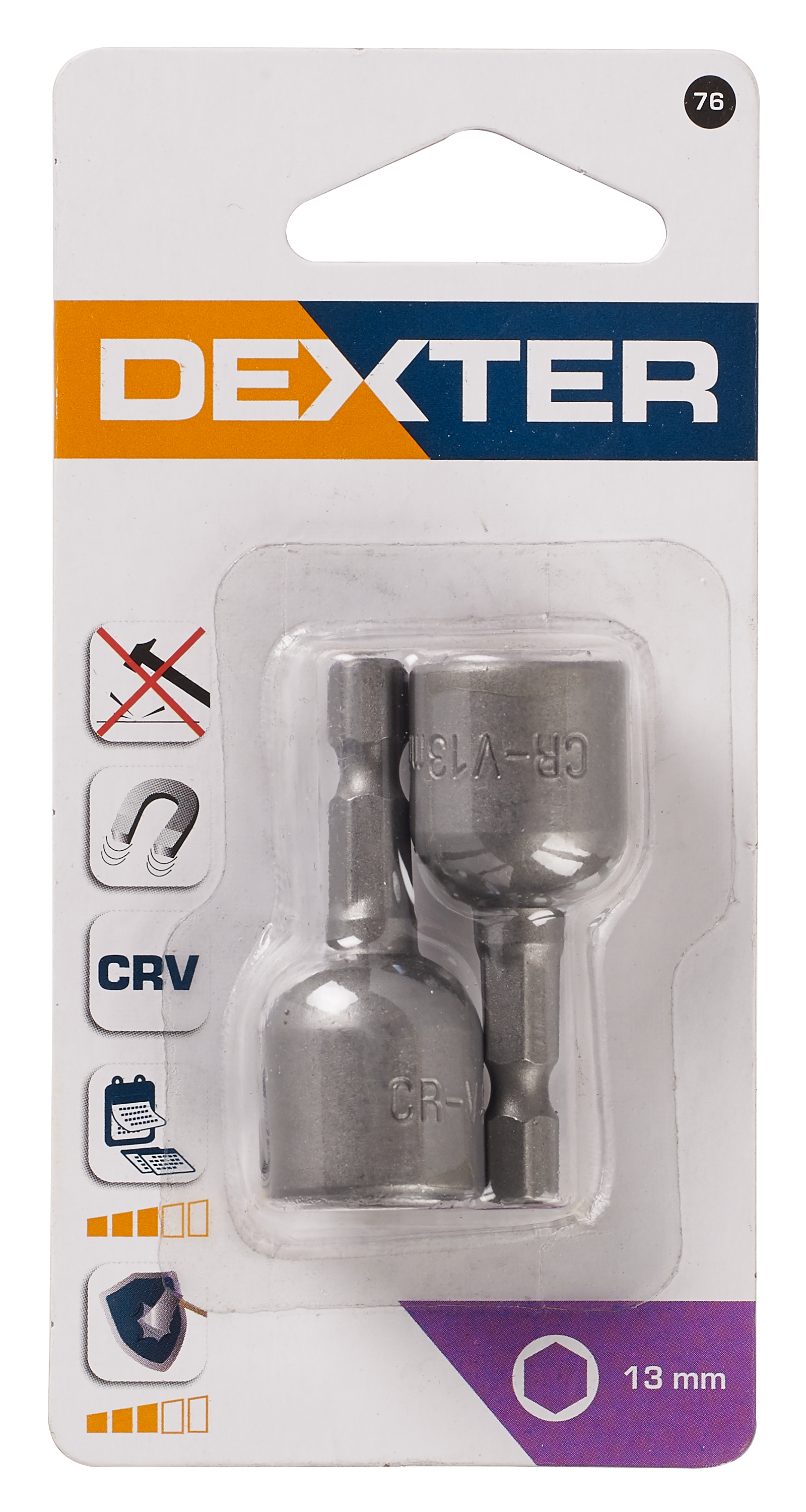 Klucze nasadowe magnetyczne 13 x 45 mm 2 szt. DEXTER - 5