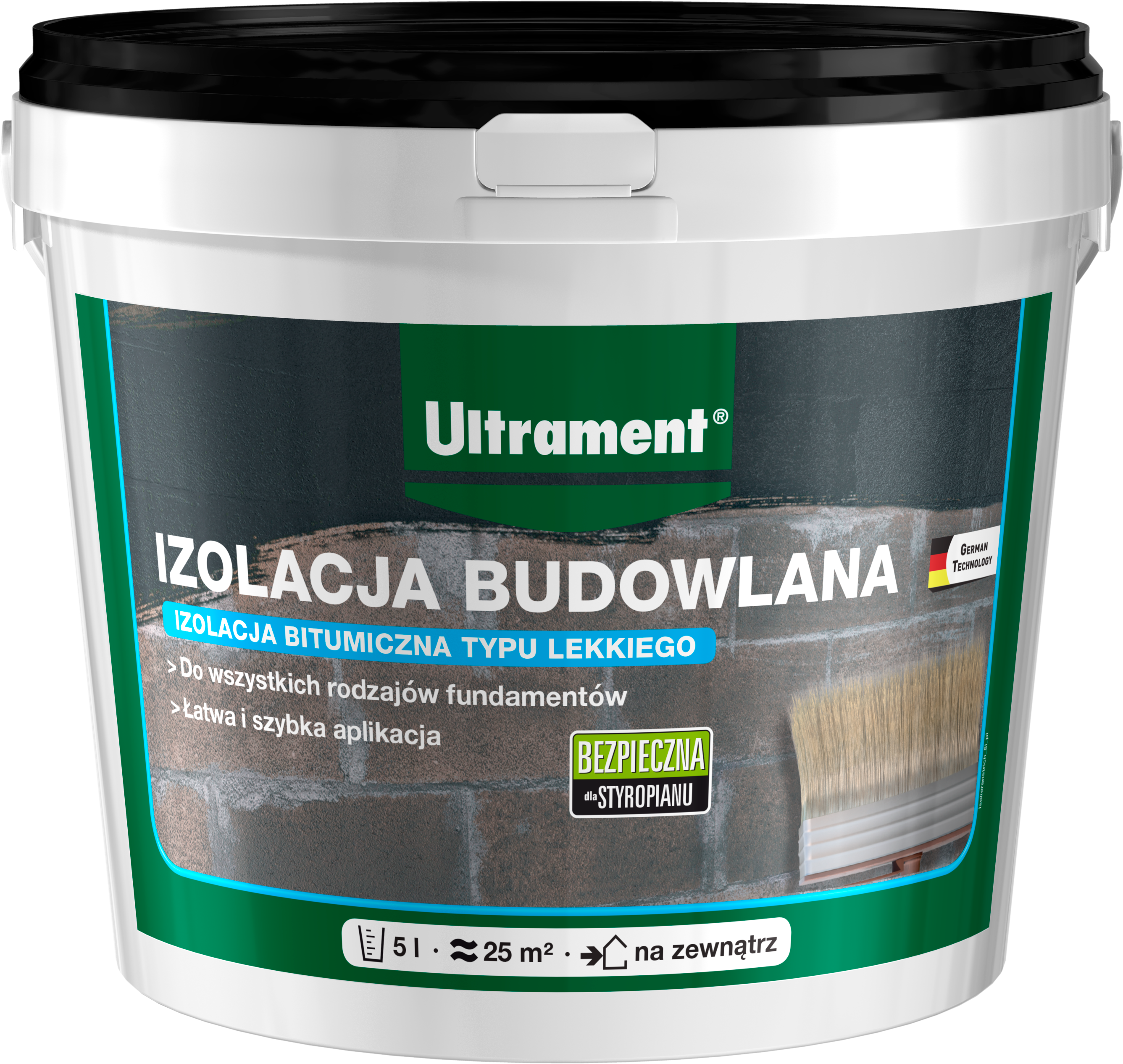Izolacja budowlana bitumiczna 5 l Ultrament