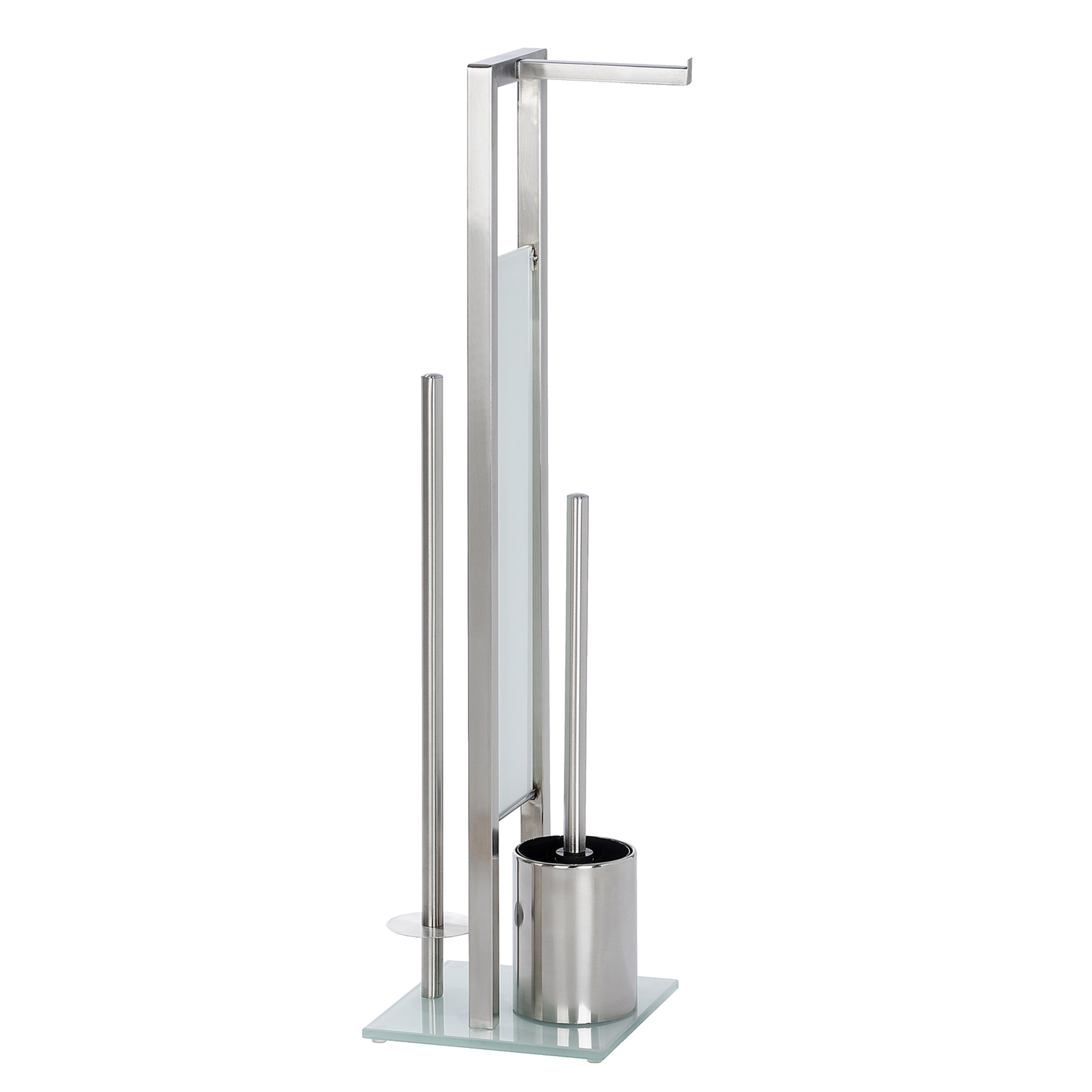Stojak na papier toaletowy i szczotkę toaletową Inox Rivalta Wenko