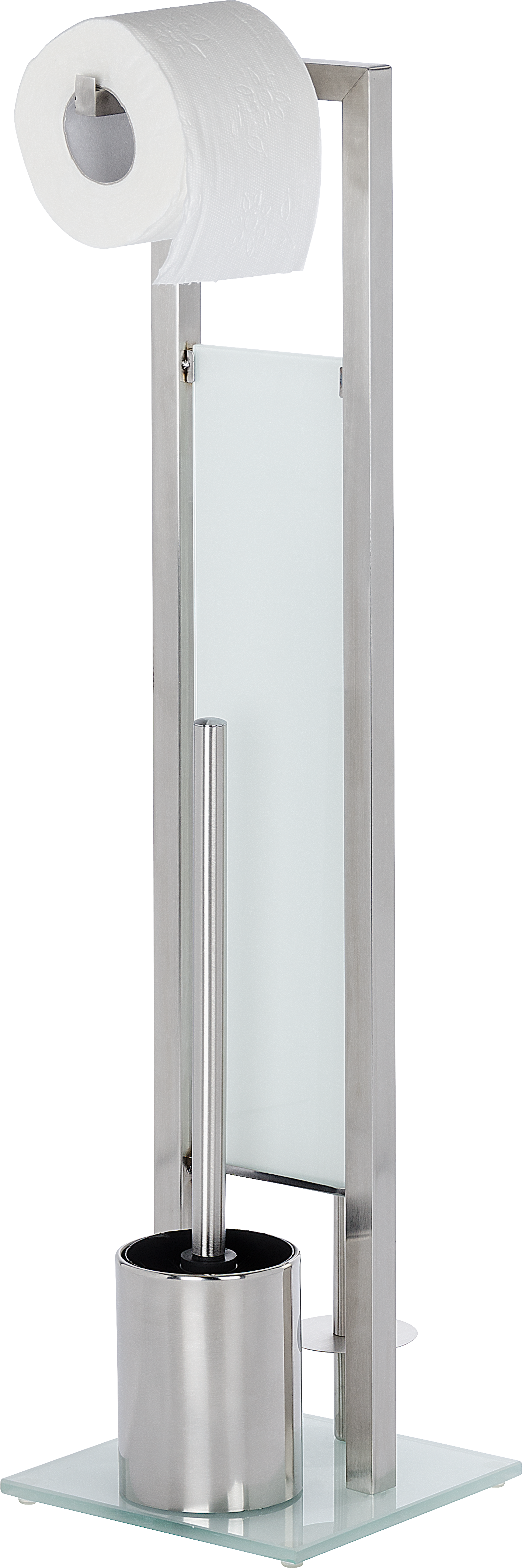 Stojak na papier toaletowy i szczotkę toaletową Inox Rivalta Wenko - 4