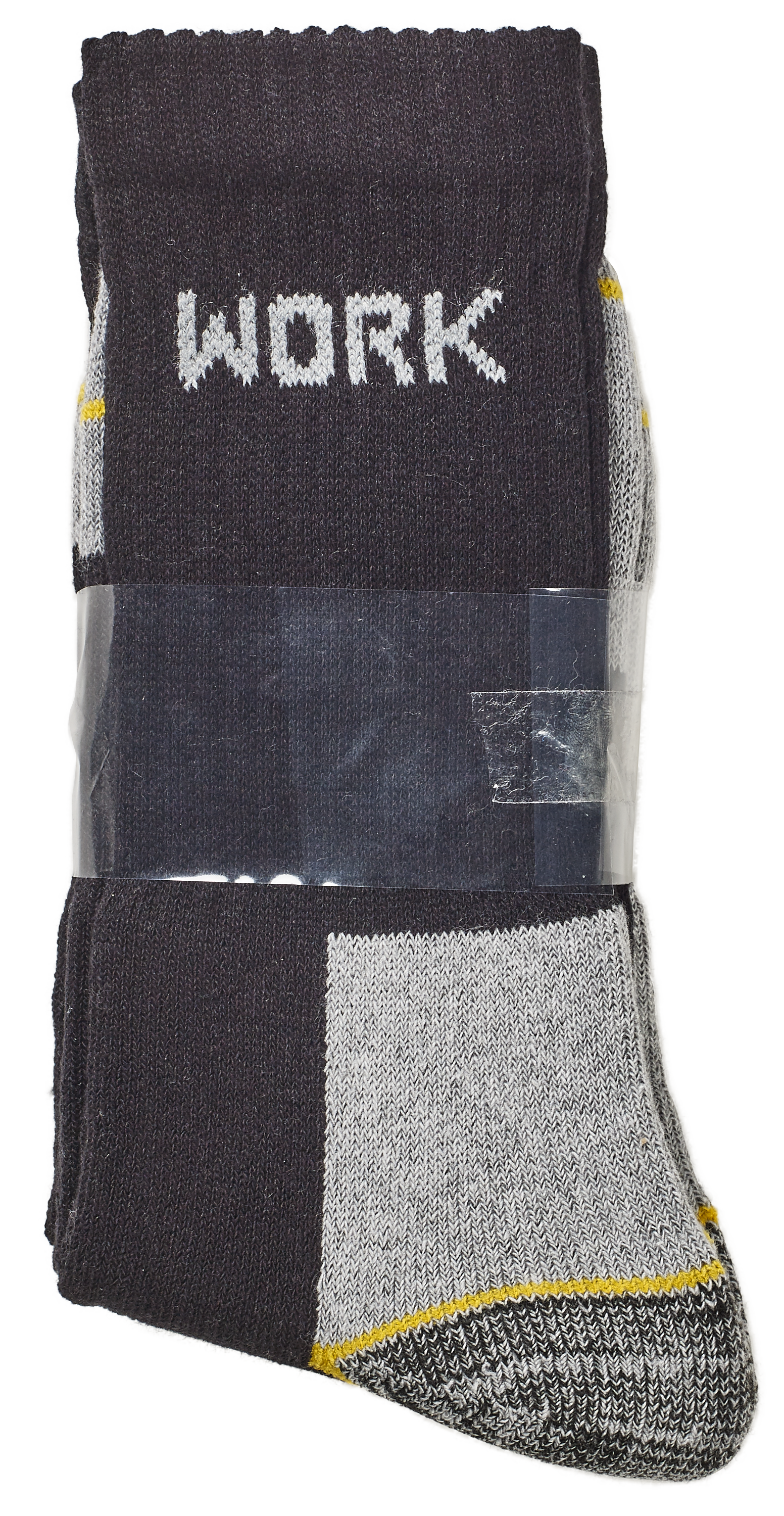 Skarpety bawełniane czarne długie rozmiar 43-46 Work 3 pary - 3