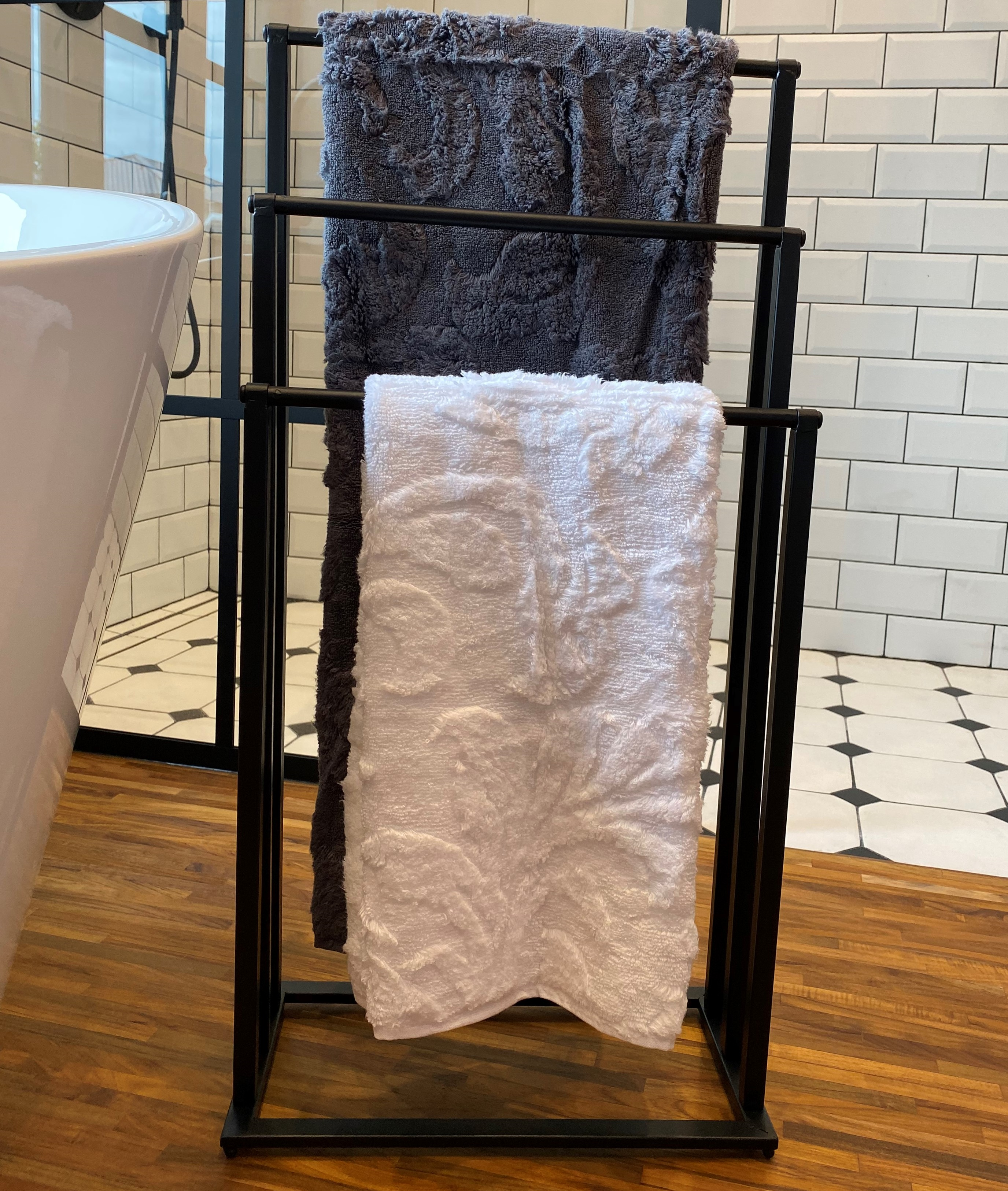 Stojak na ręcznik Czarny Evg Trade - 10