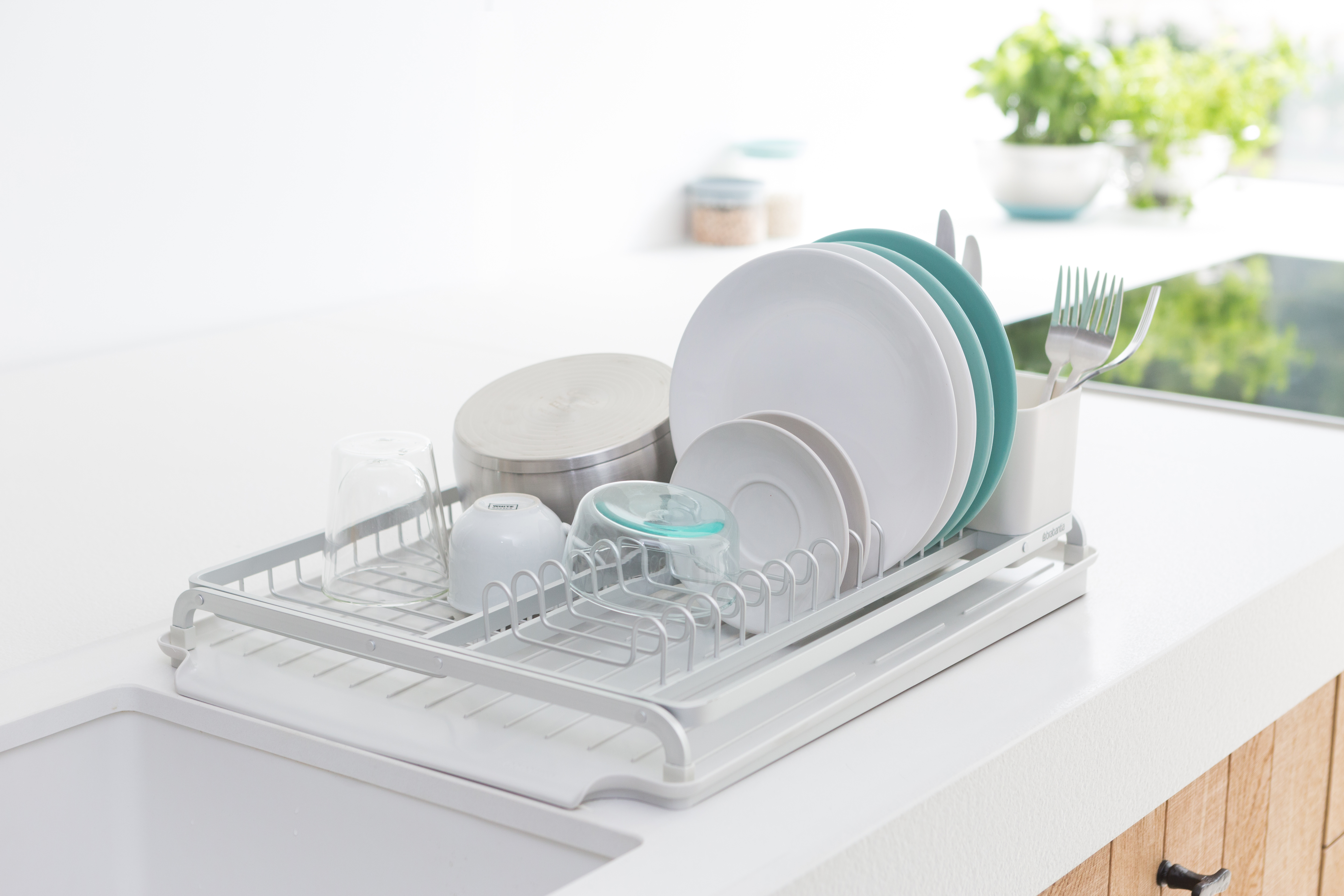 Suszarka do naczyń szafkowa jasnoszara Sink Side Brabantia - 4
