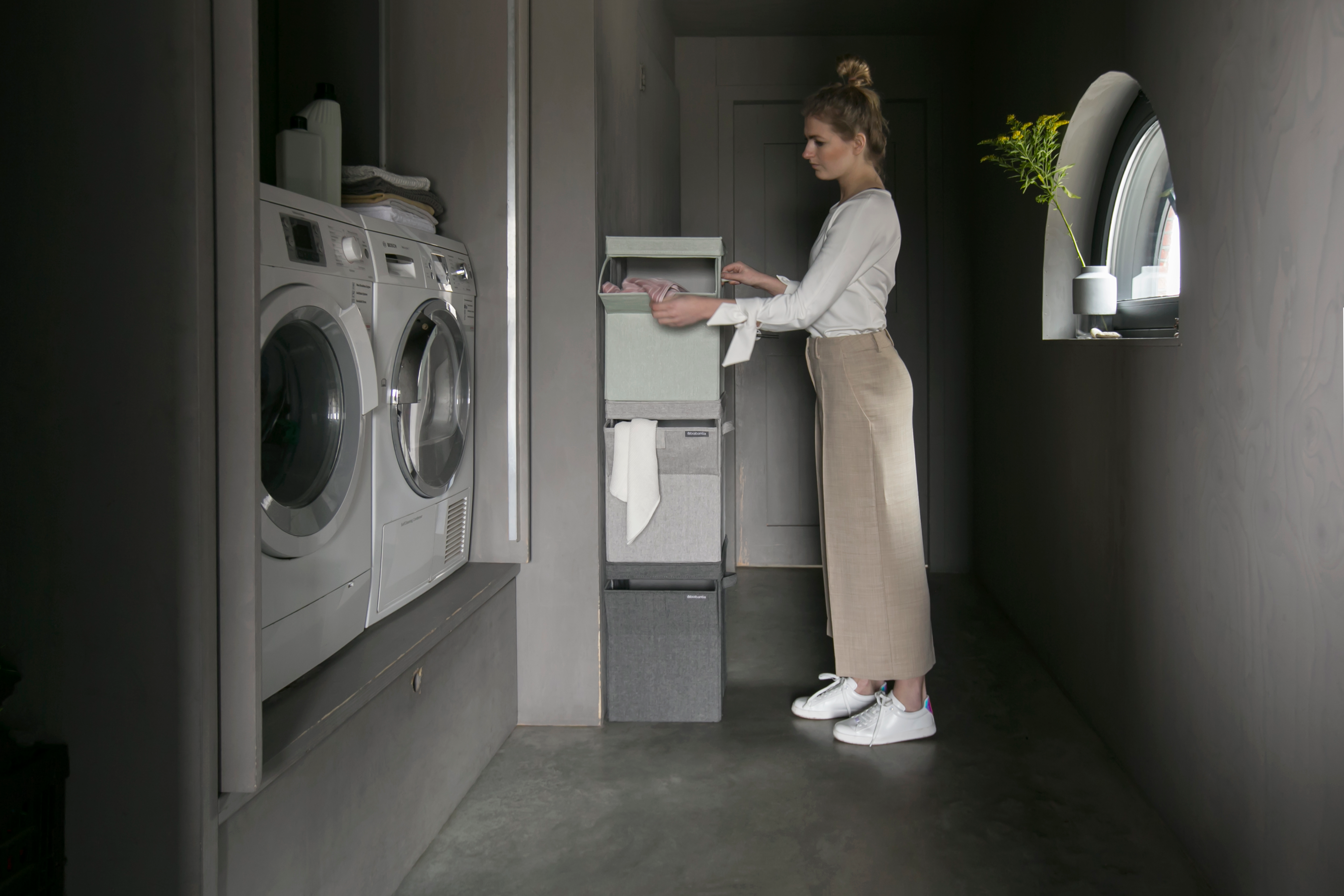 Cesto para roupa preto 35 L 32x37x44,5 cm Brabantia - 18