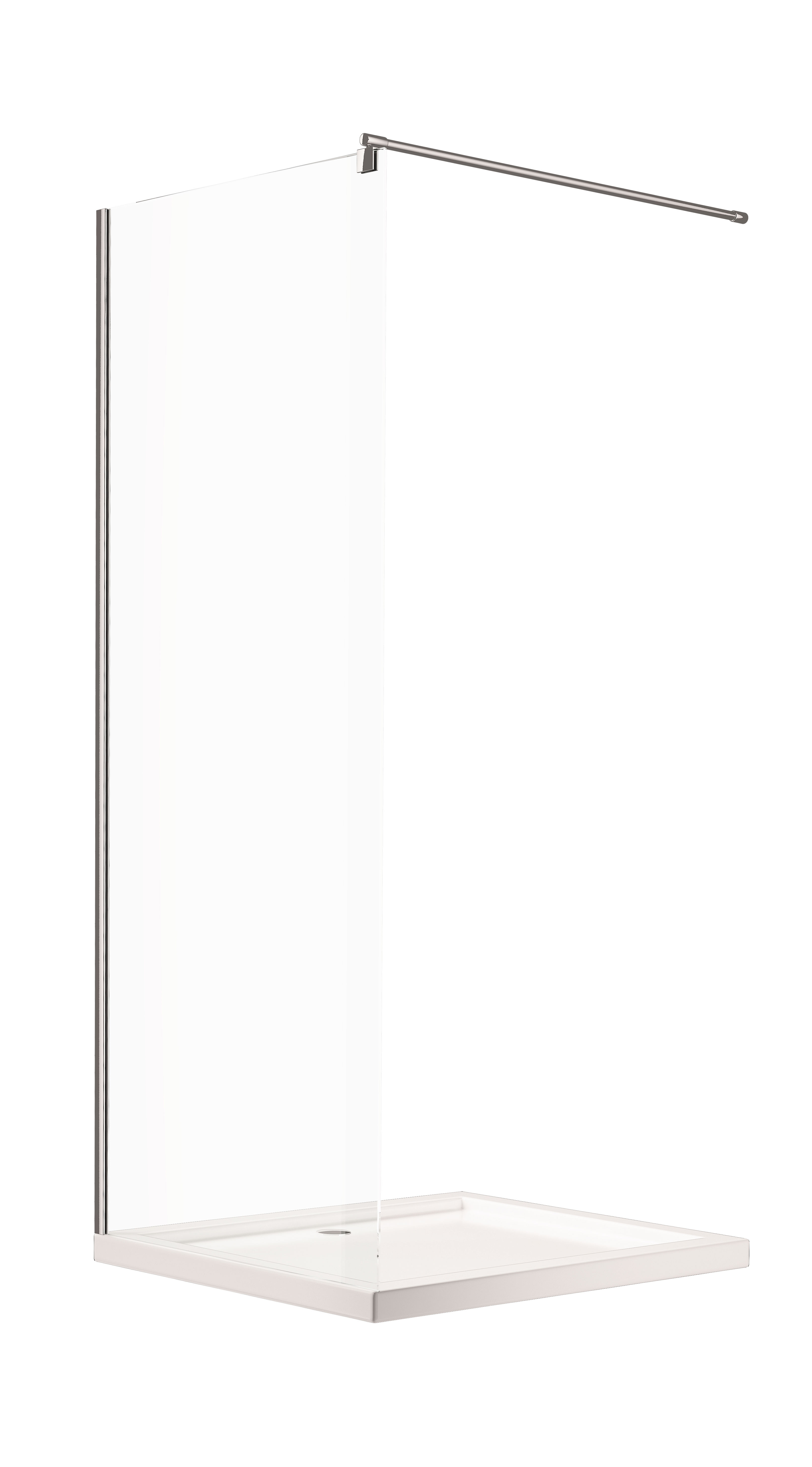 Kabina Walk-in Easy In 90x200 transparentna profil chromowany Sea-Horse - 11