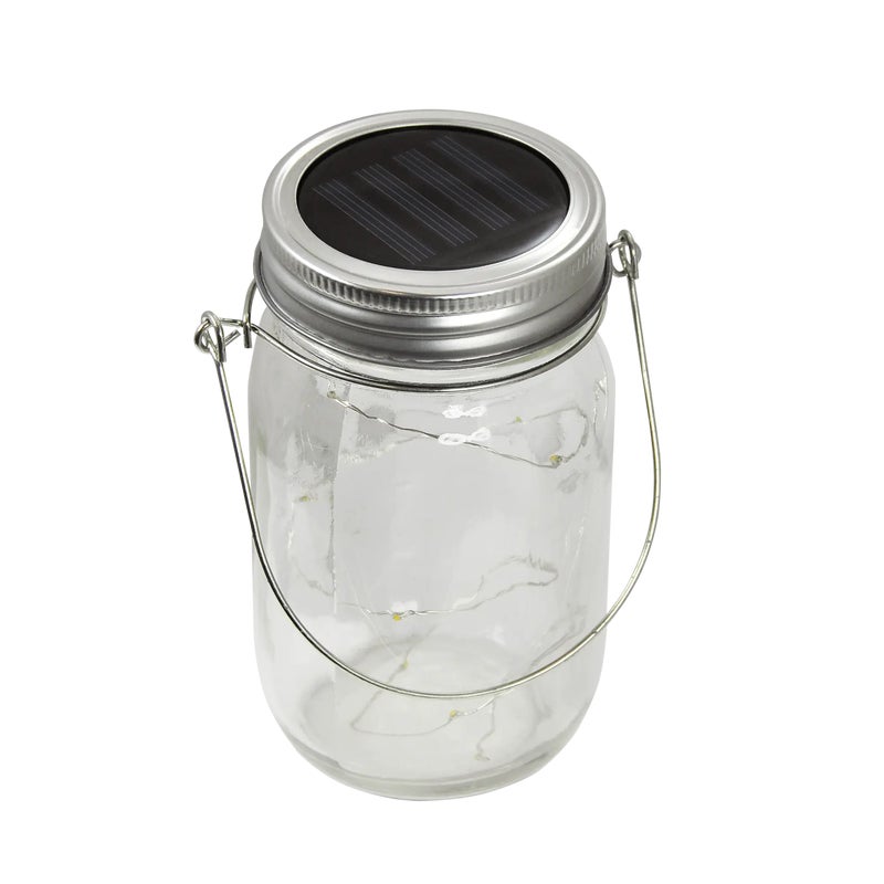 Lampka solarna SŁOIK z metalowym uchwytem IP44 POLUX