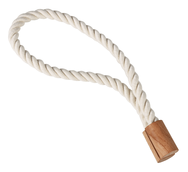 Upinacz do zasłon z magnesem Wood Rope ecru