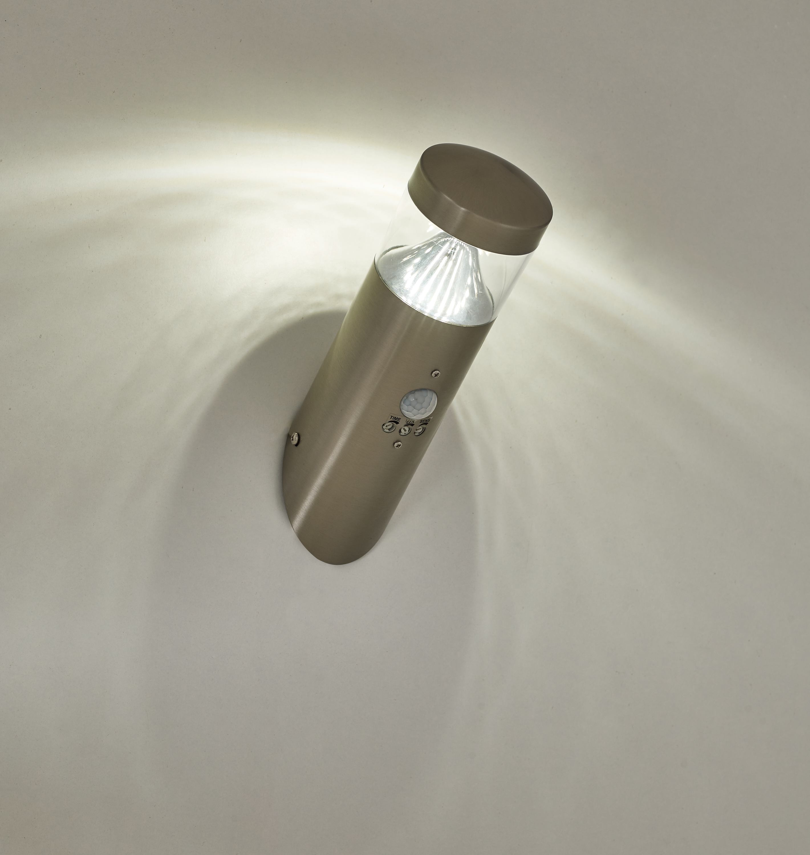 Applique LED moderna da esterno Valencia doppia luce grigio IP44 con sensore di movimento, luce bianco naturale 400 lumen, INSPIRE - 2