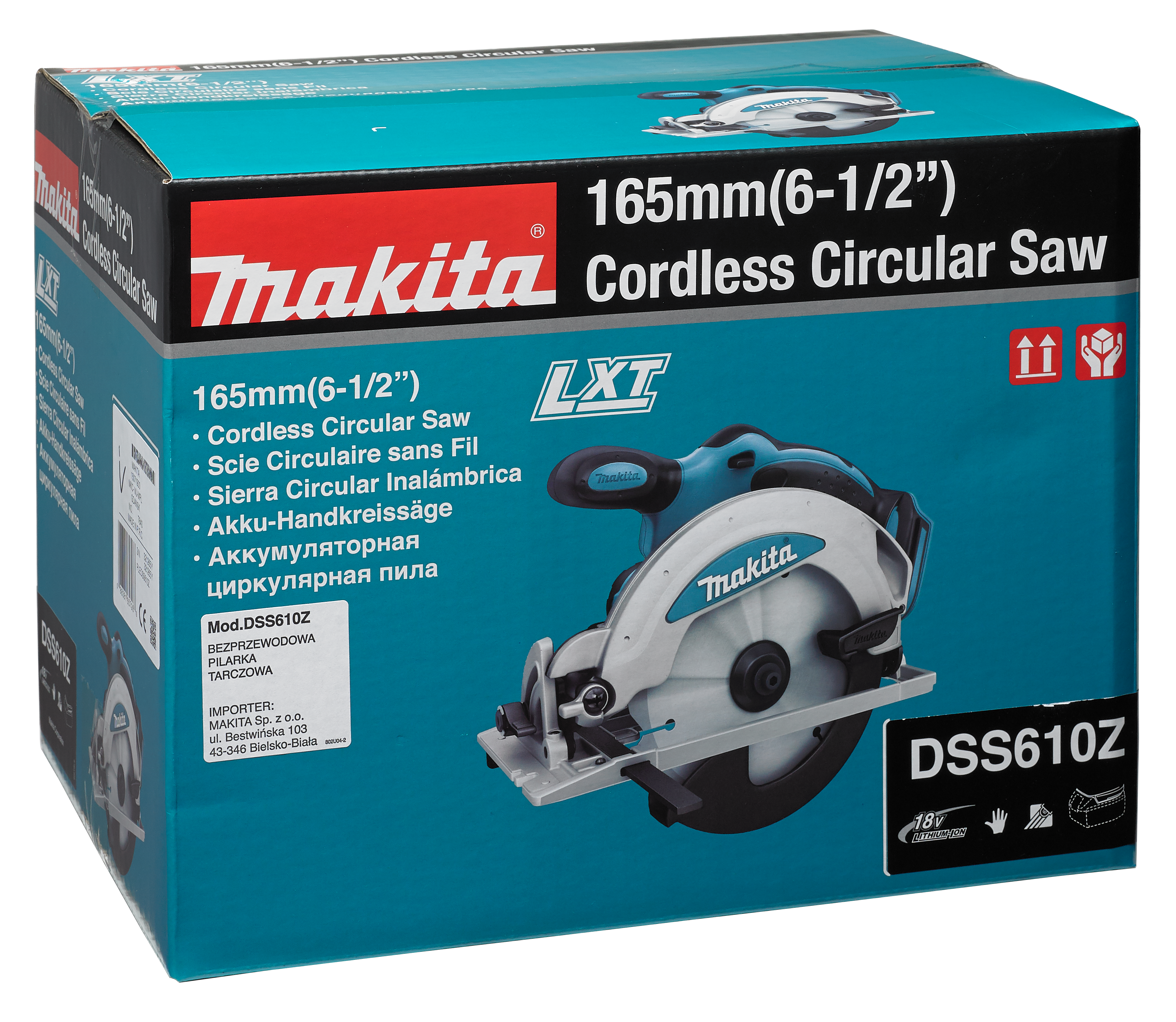 Piła tarczowa bezprzewodowa MAKITA DSS610Z 165 mm 18V - 3