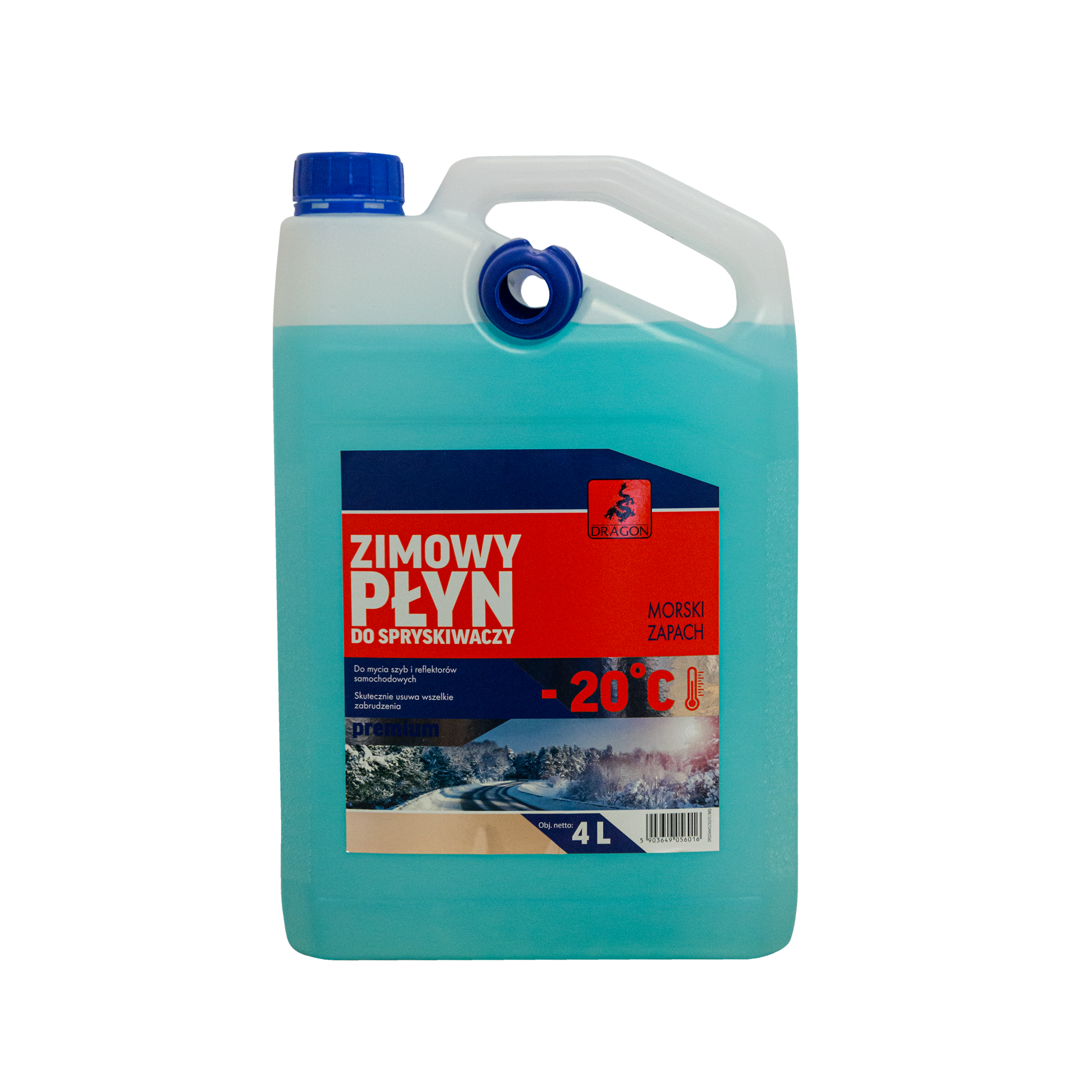 Płyn do spryskiwaczy zimowy 4 l Dragon