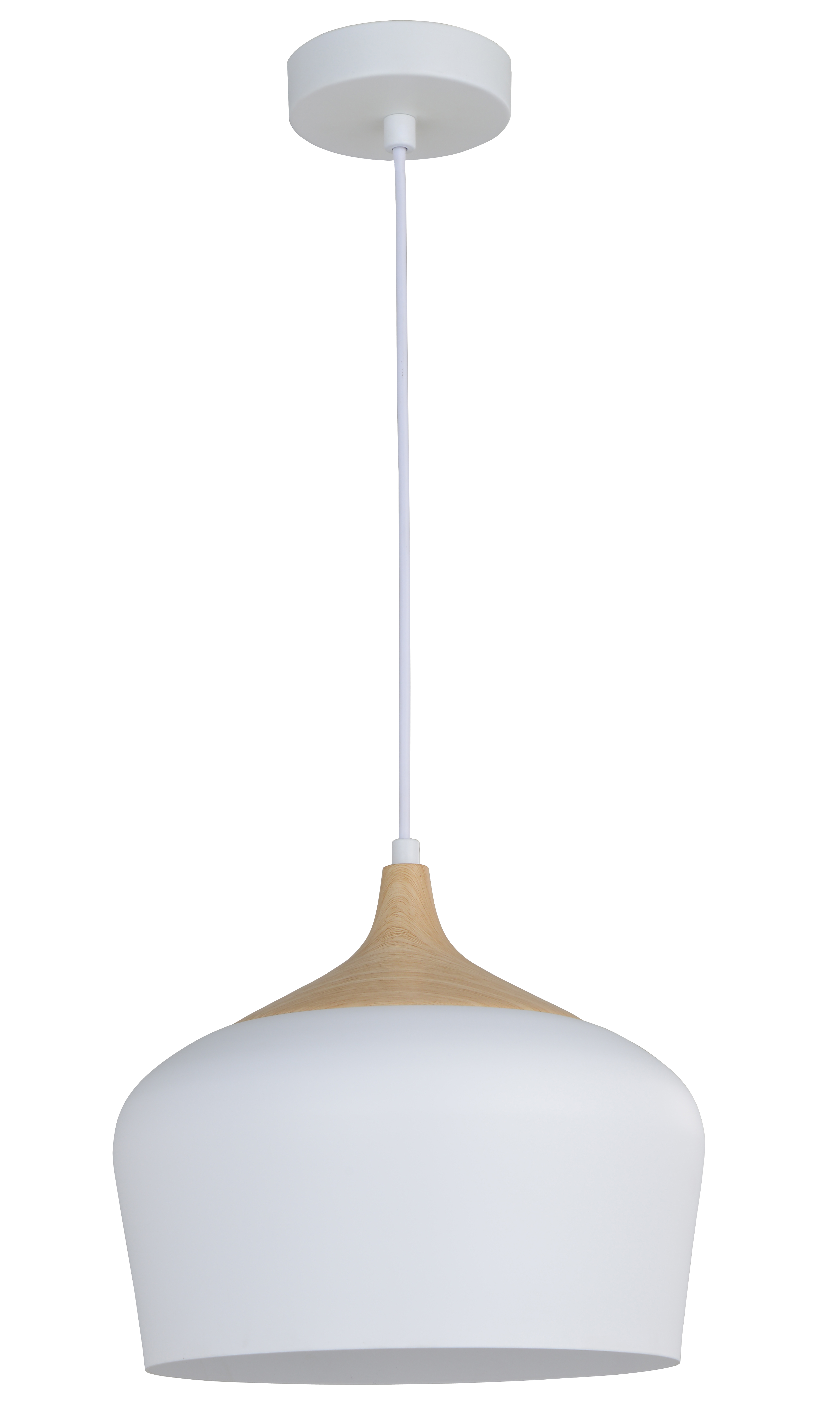 Lampa wisząca Fresno biała E27 Inspire - 2