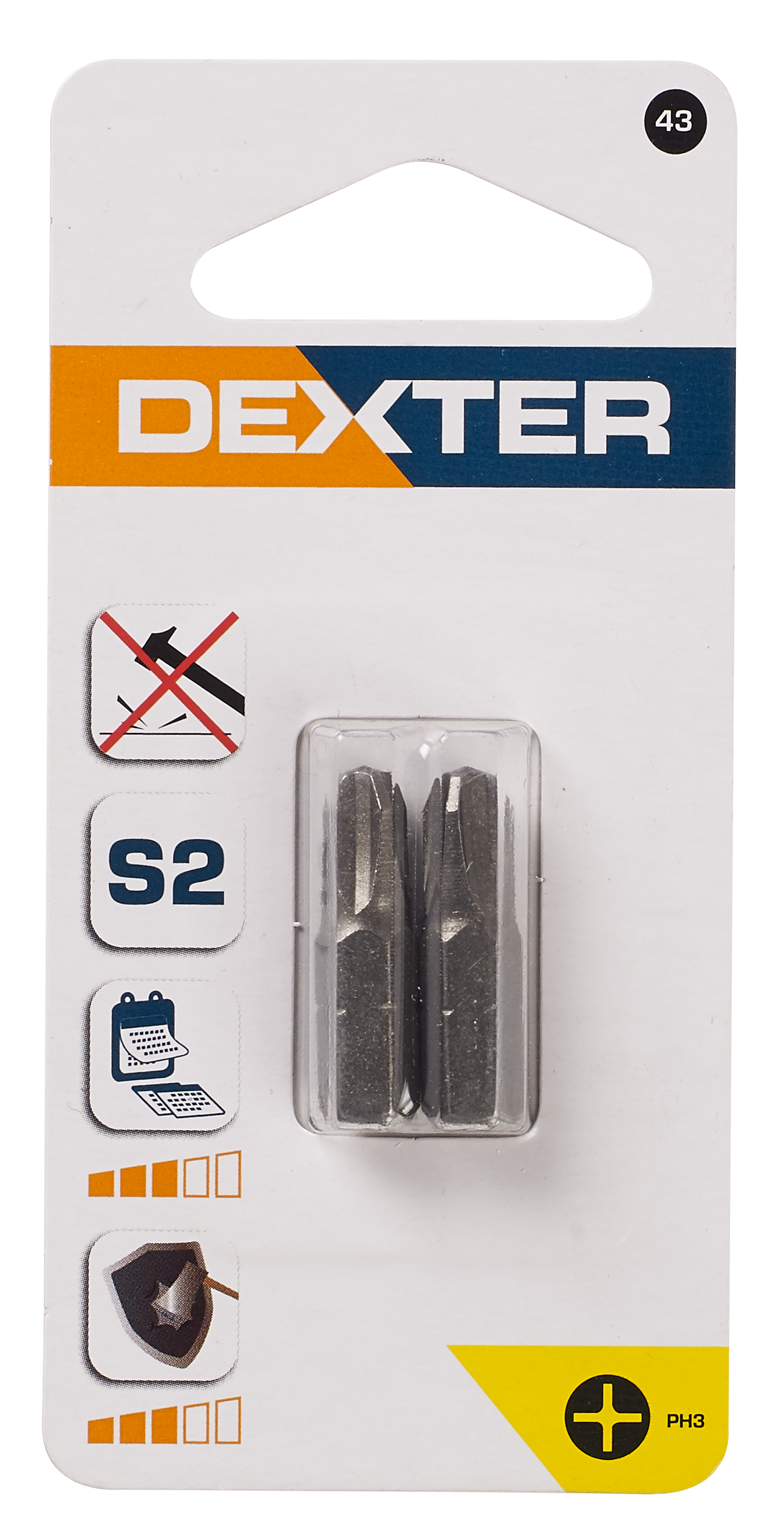Bity do wkrętarki PH3 25 mm 2 szt. DEXTER - 5