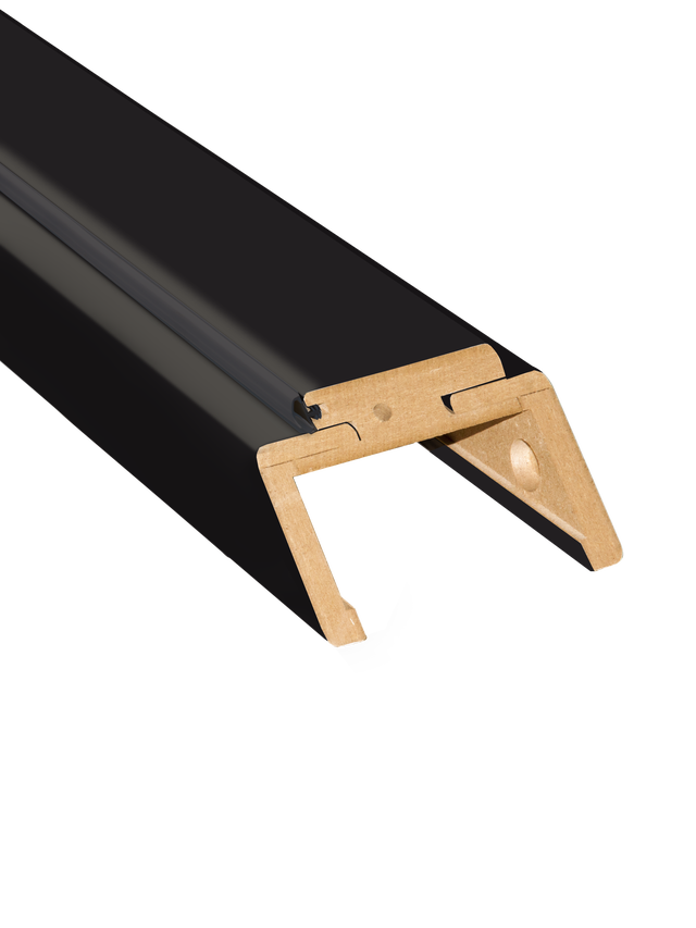 Belka górna 80 ościeżnicy regulowanej do skrzydeł przylgowych Tora Dual Vinci czarny mat 100 - 120 mm Artens