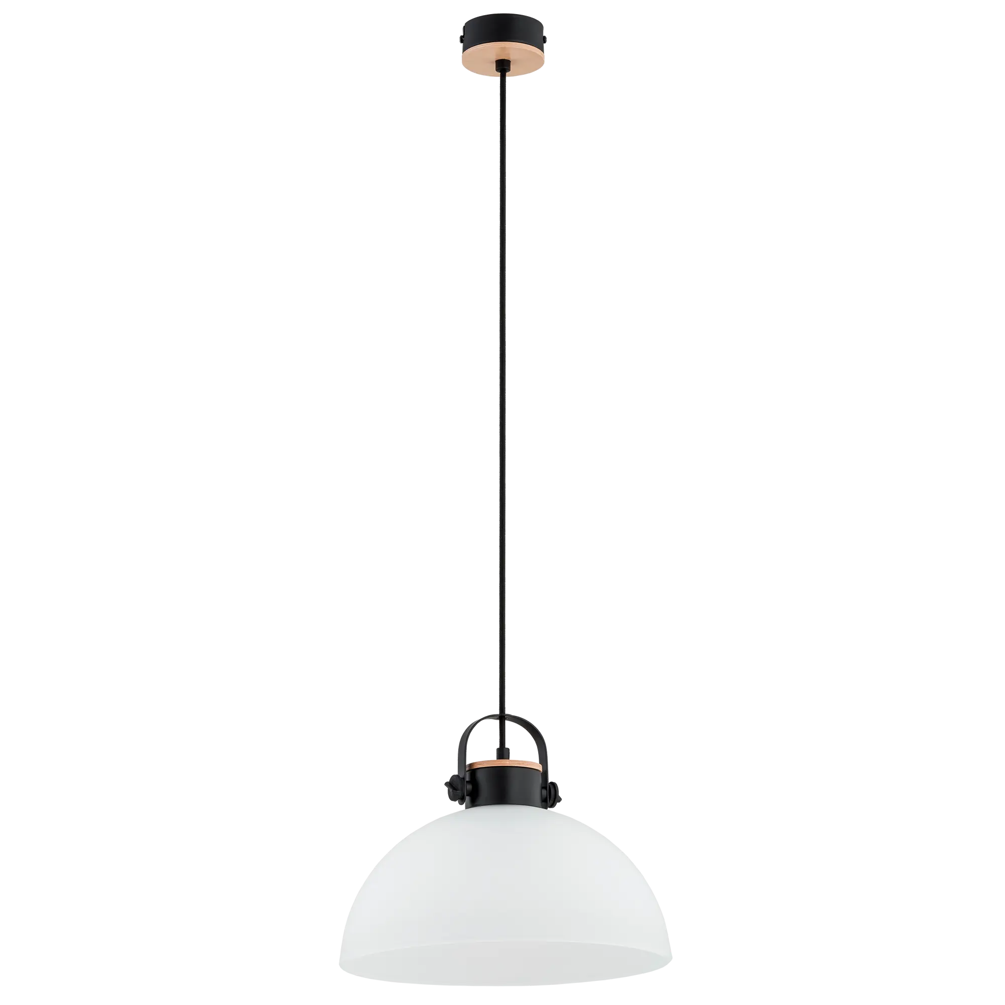 Lampa wisząca Bolo czarno-biała E27 Alfa