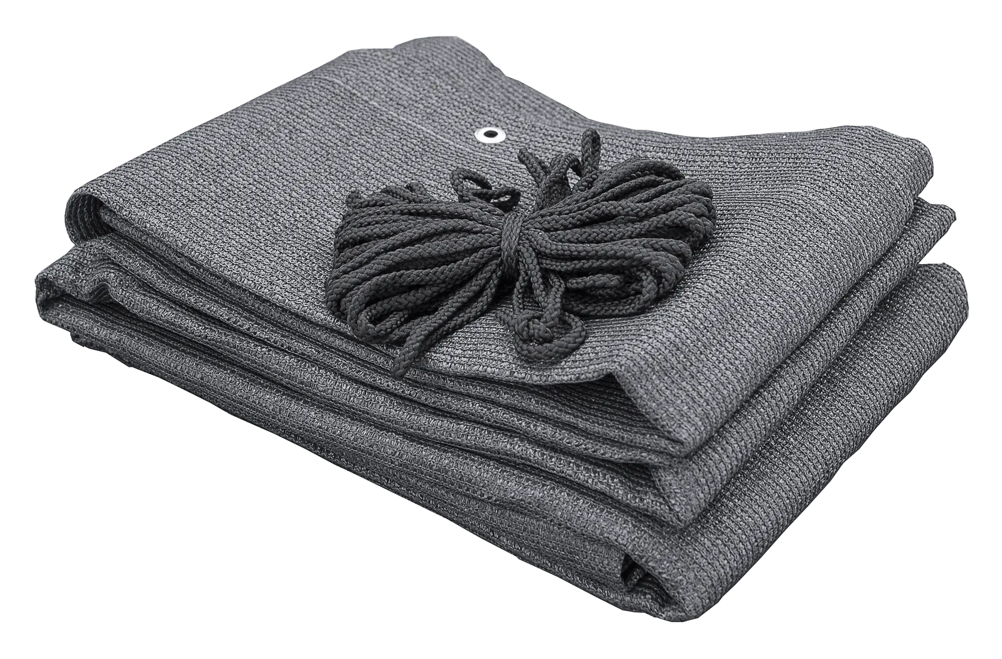 Osłona balkonowa oczkowana Deco 0.8x5 m 180g/m2 grafit Lustan