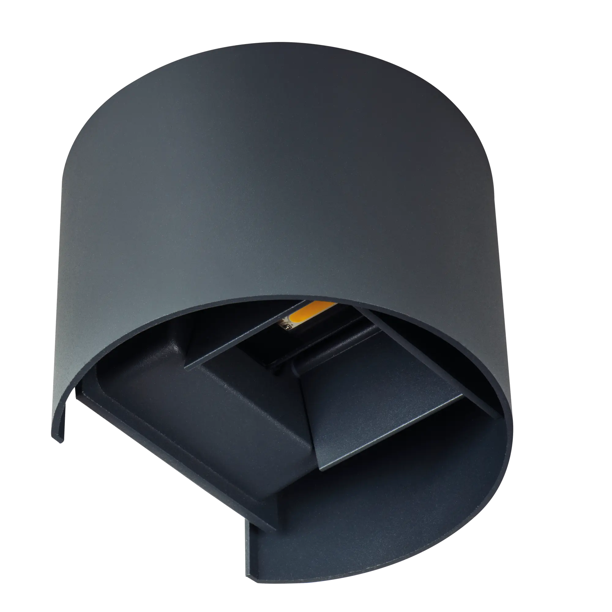 Kinkiet zewnętrzny REKA IP54 grafit okrągły LED KANLUX