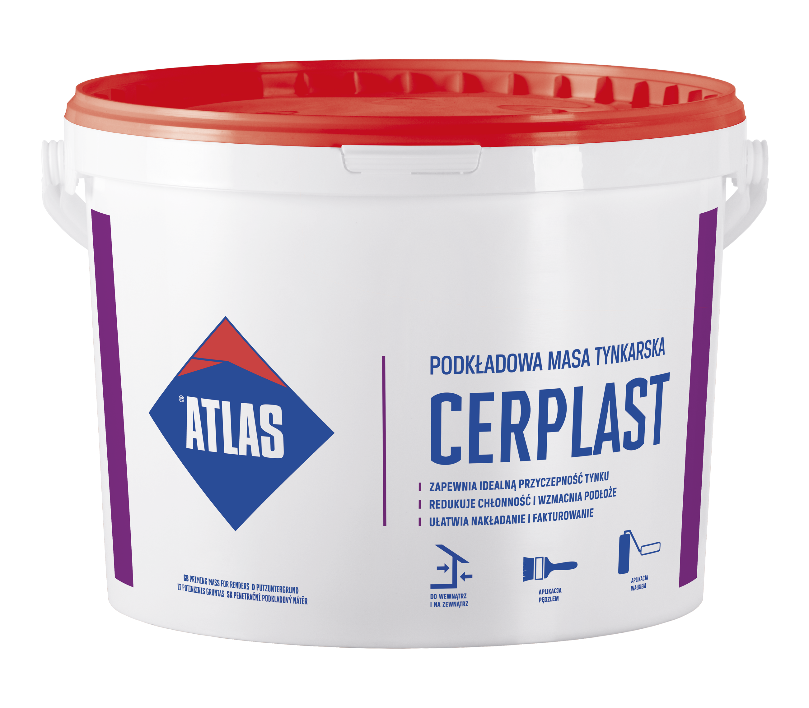 Podkładowa masa tynkarska Cerplast biała 15 kg Atlas