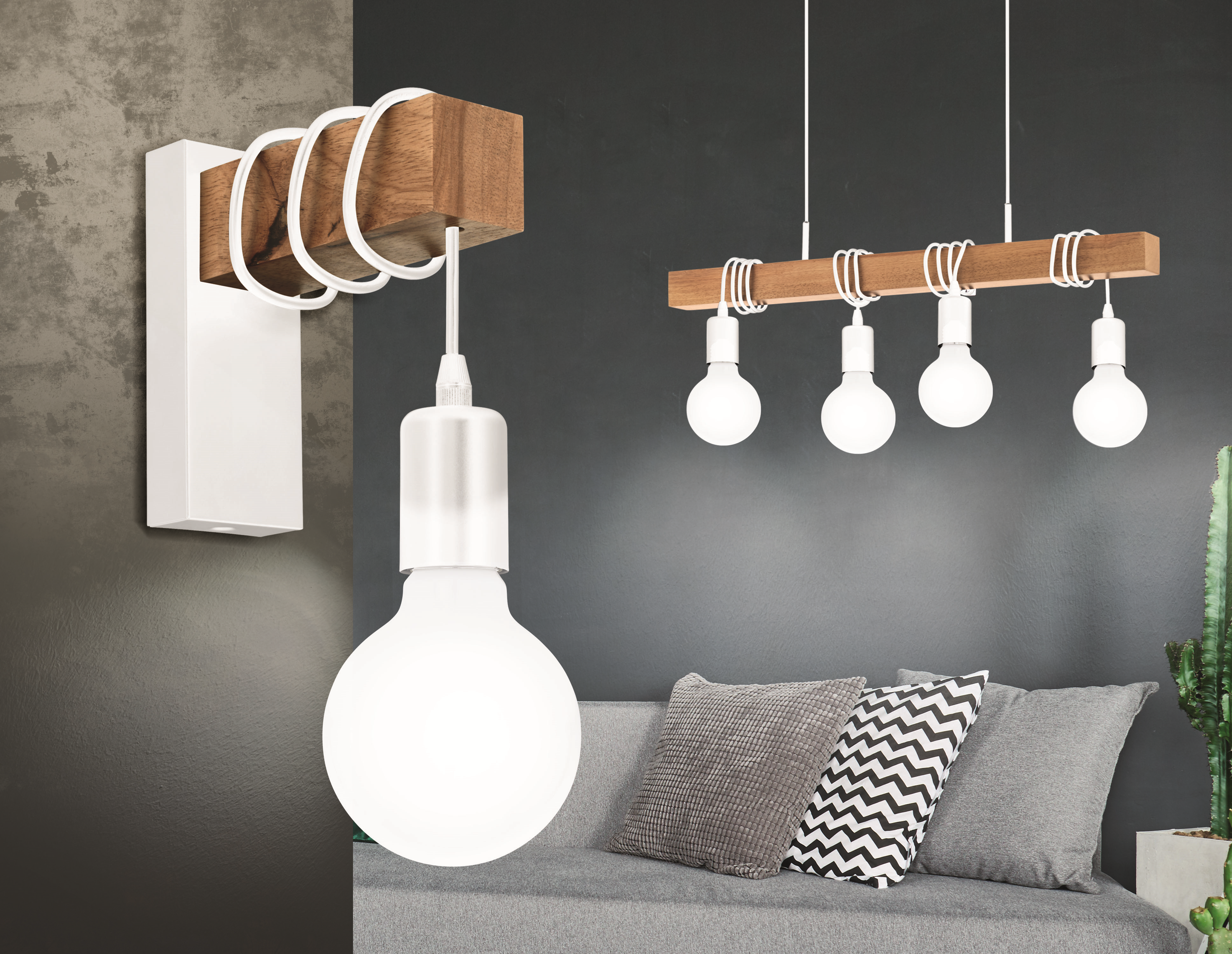 Lampa wisząca Townshend biała E27 Eglo - 2