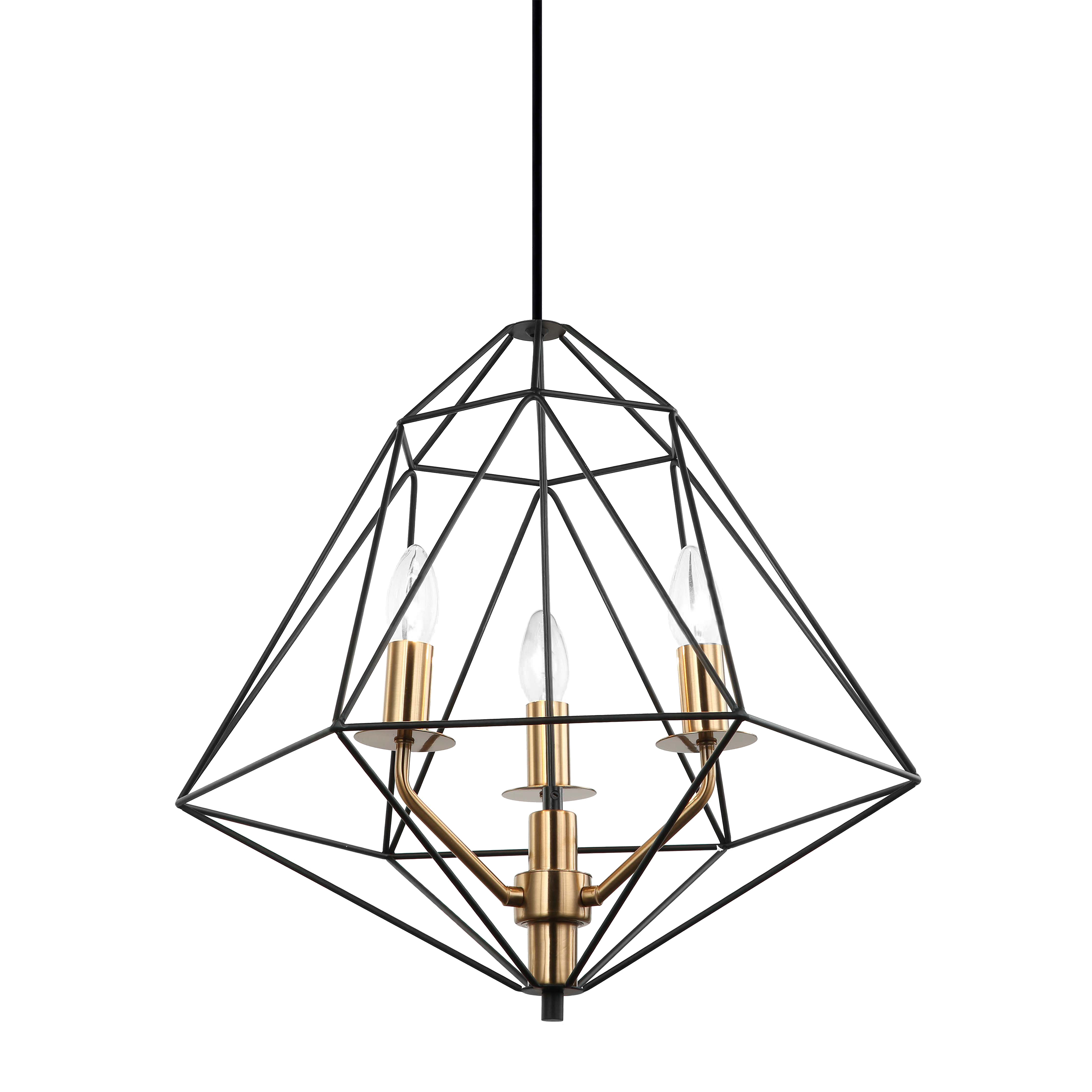 Lampa wisząca Maresmo czarna 3 x E14 Italux
