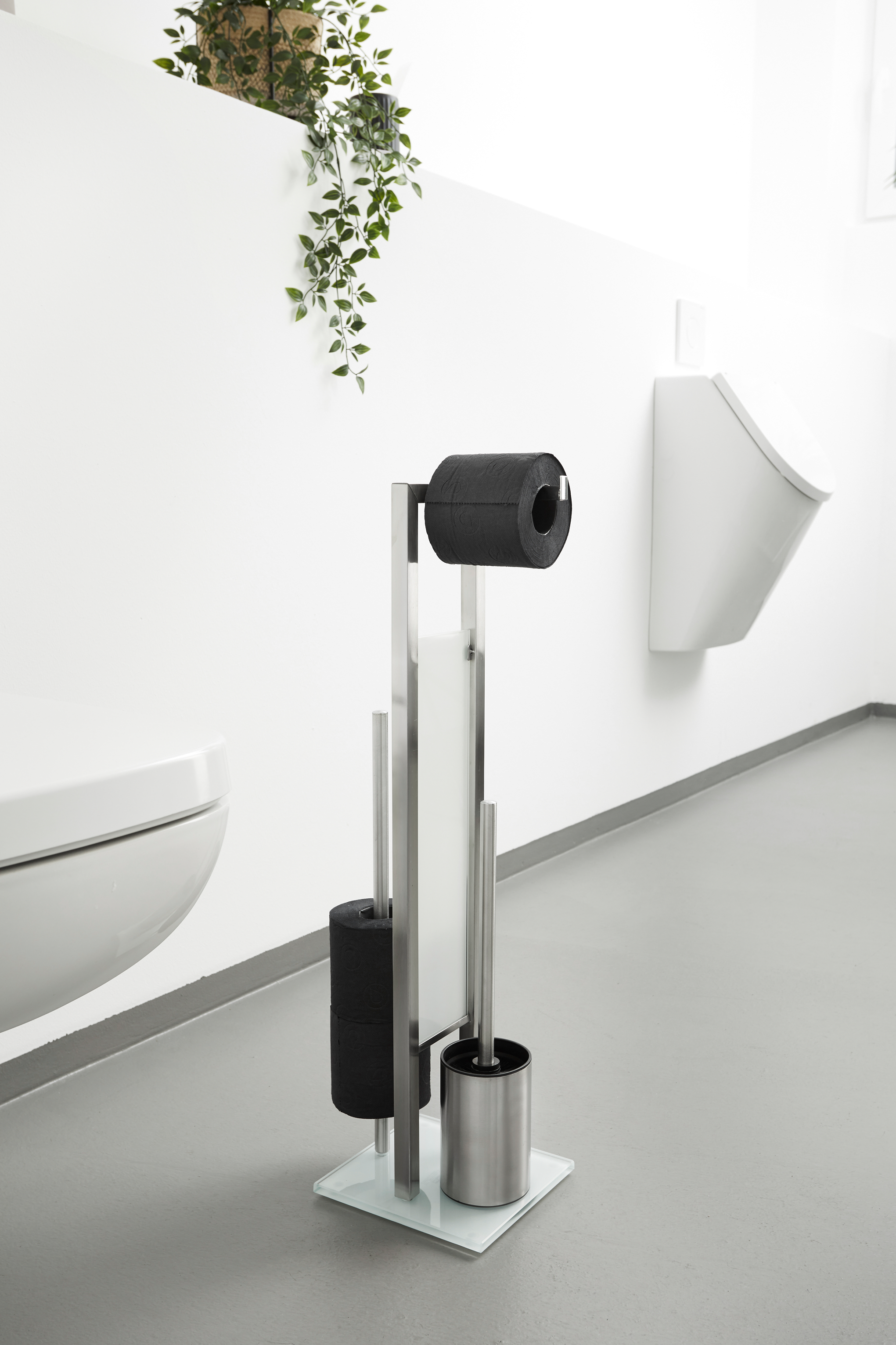 Stojak na papier toaletowy i szczotkę toaletową Inox Rivalta Wenko - 2