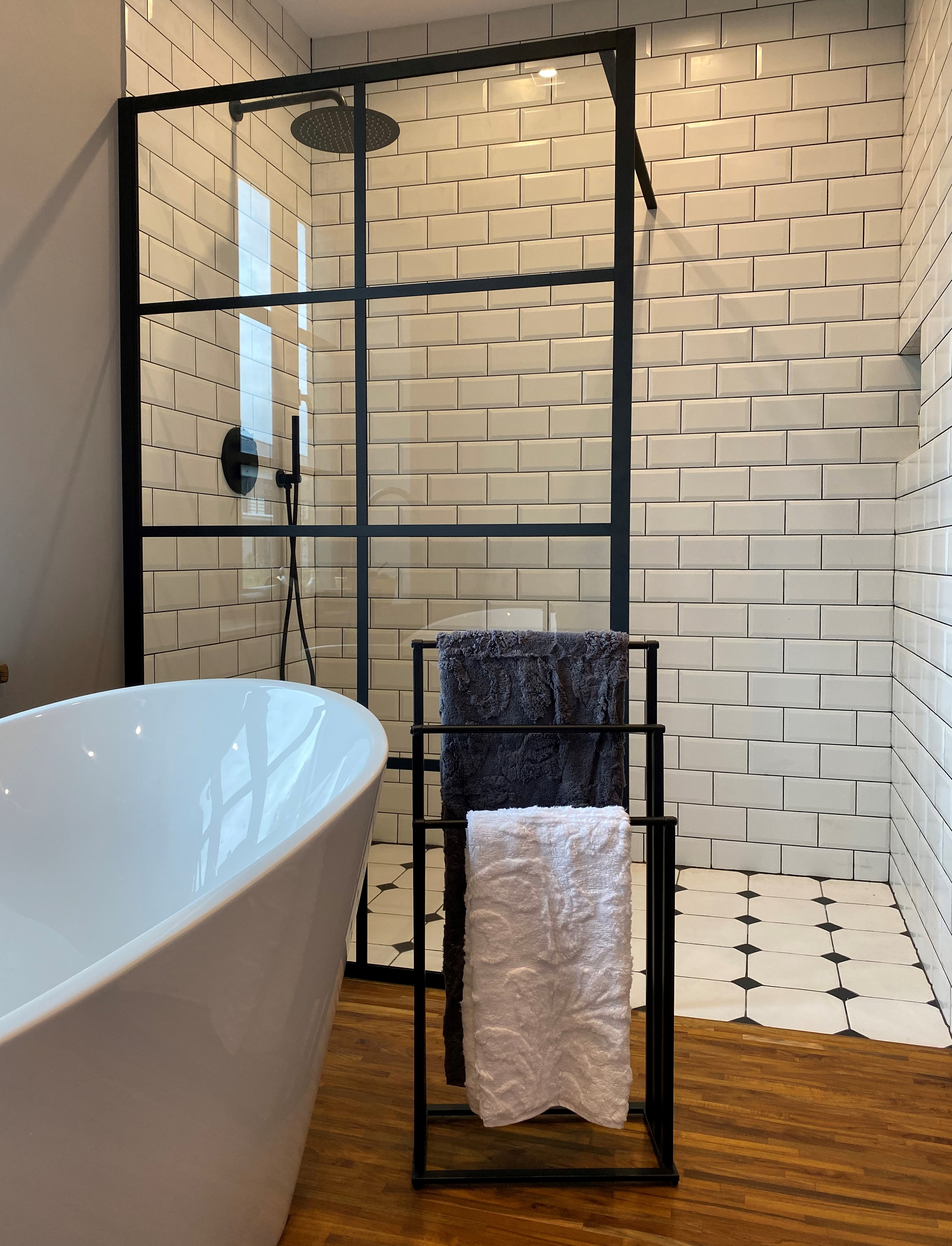 Stojak na ręcznik Czarny Evg Trade - 9