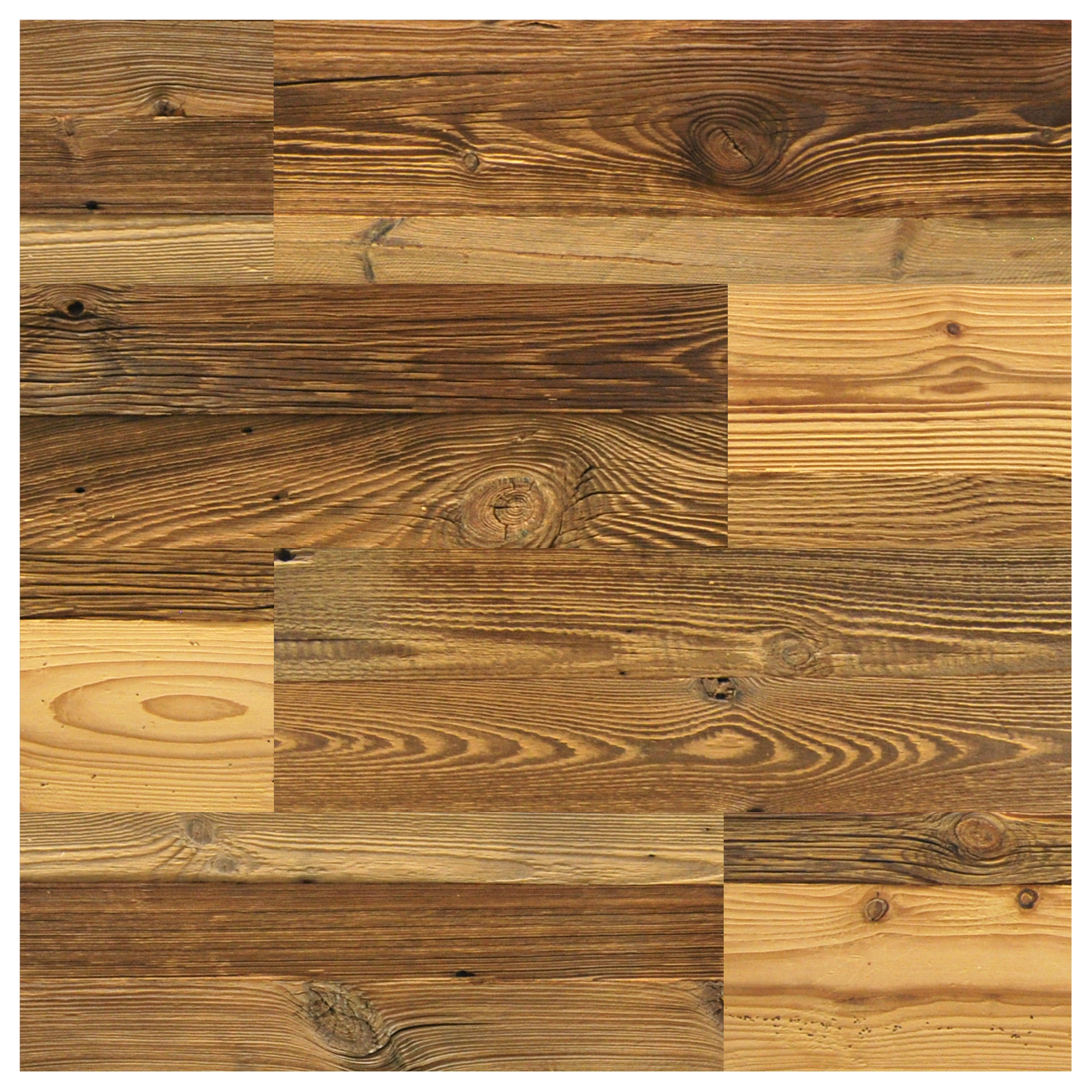 Camino Decorativo In Legno Anticato Marrone - Largo 70 Cm - Fatto A Mano