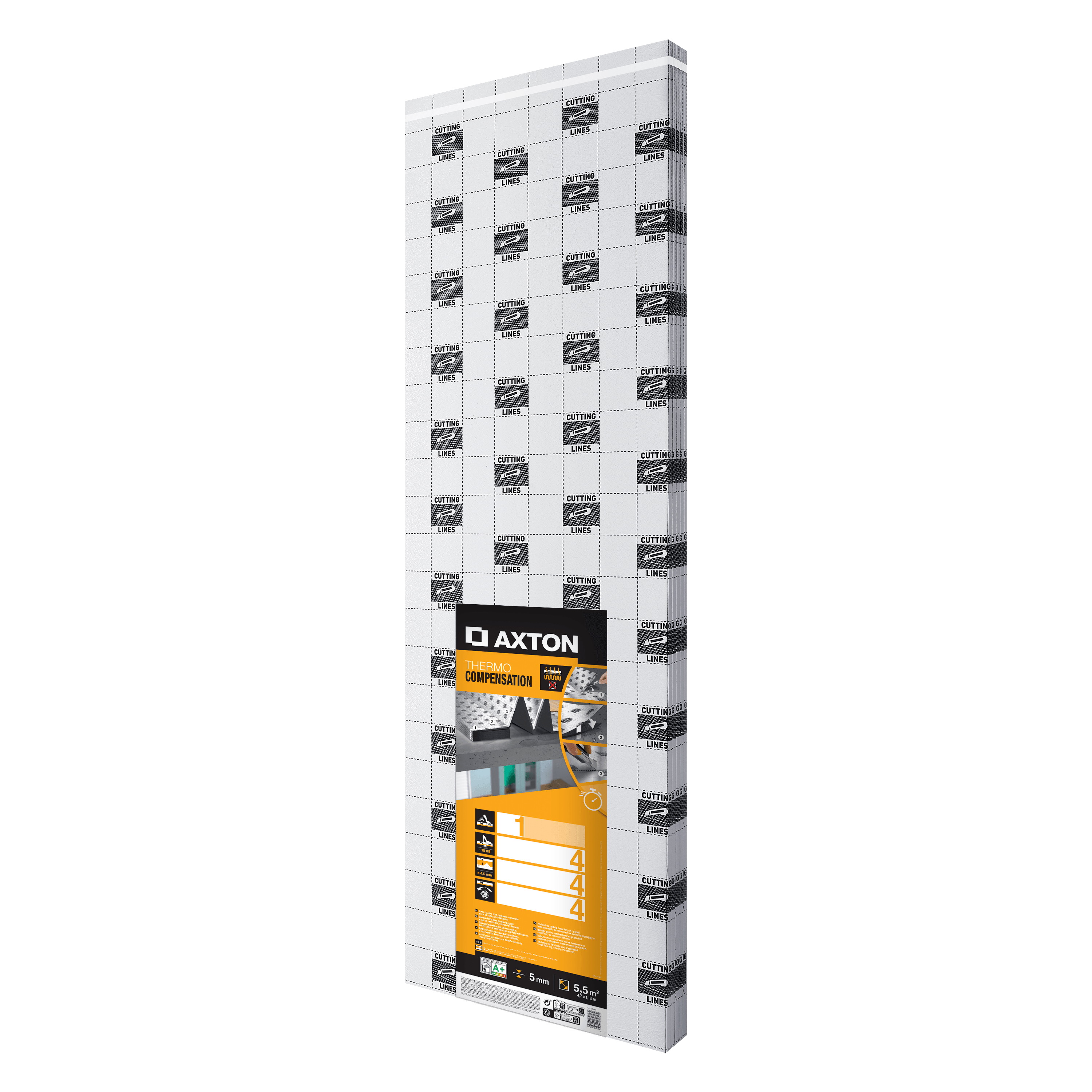 Podkład podłogowy Thermo compensation 5 mm 5.5m2 Axton - 12