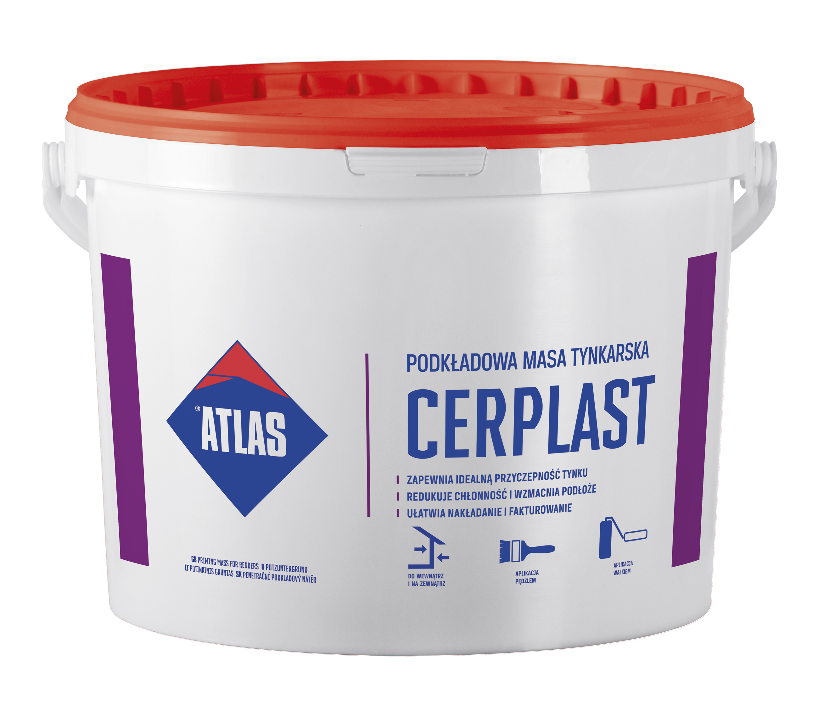 Podkładowa masa tynkarska Cerplast biała 10 kg Atlas - 2
