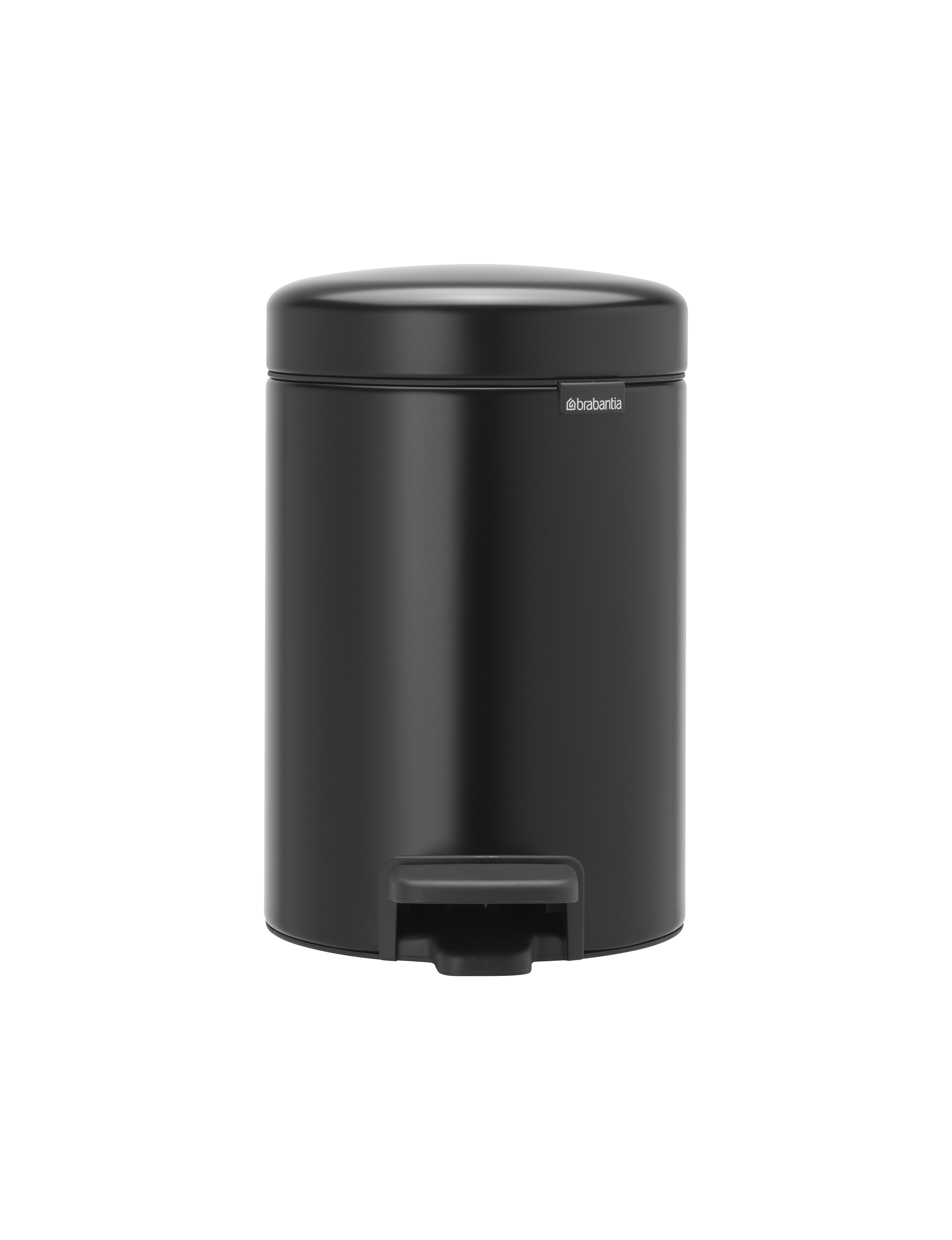 Balde do lixo BRABANTIA NEWICON PRETO MATE 3L - 3