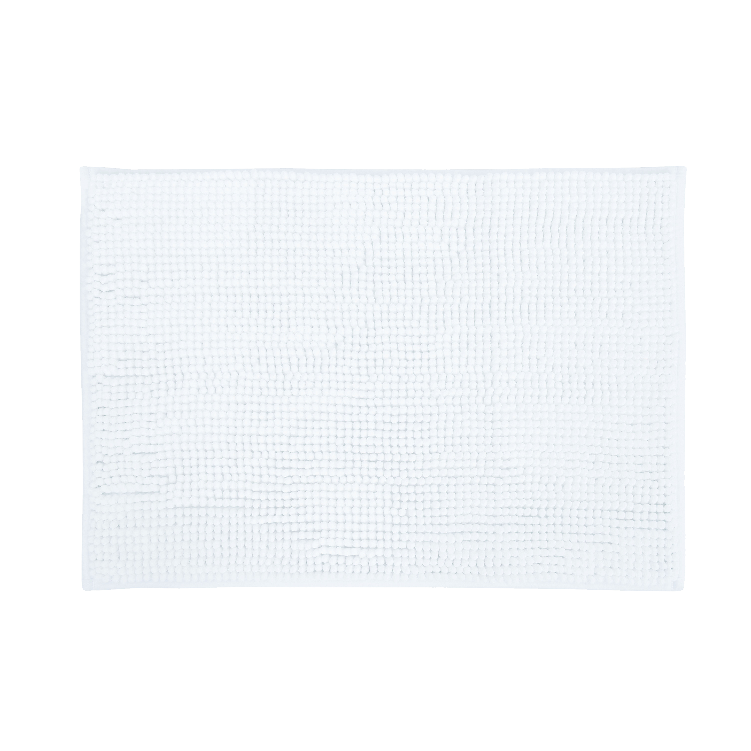 Dywanik łazienkowy Chenille Biały 40 x 60 Bisk