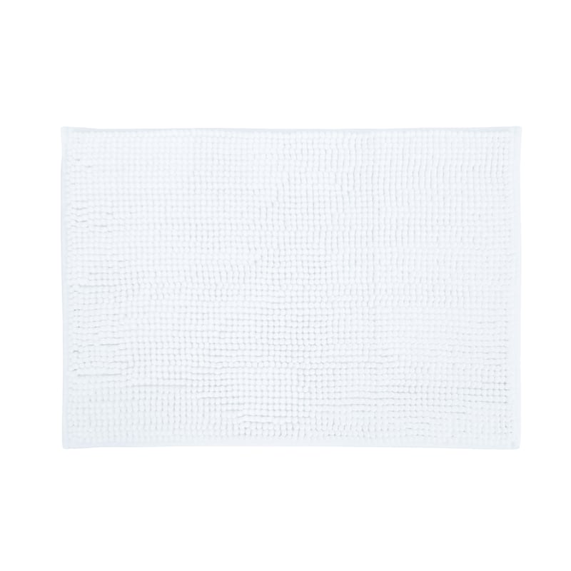 Dywanik łazienkowy Chenille Biały 40 x 60 Bisk
