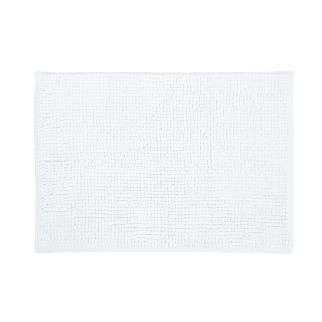Dywanik łazienkowy Chenille Biały 40 x 60 Bisk