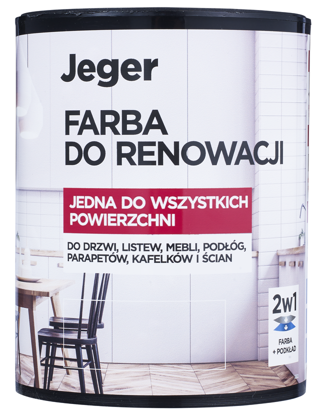Farba do renowacji 1 l Biały JEGER