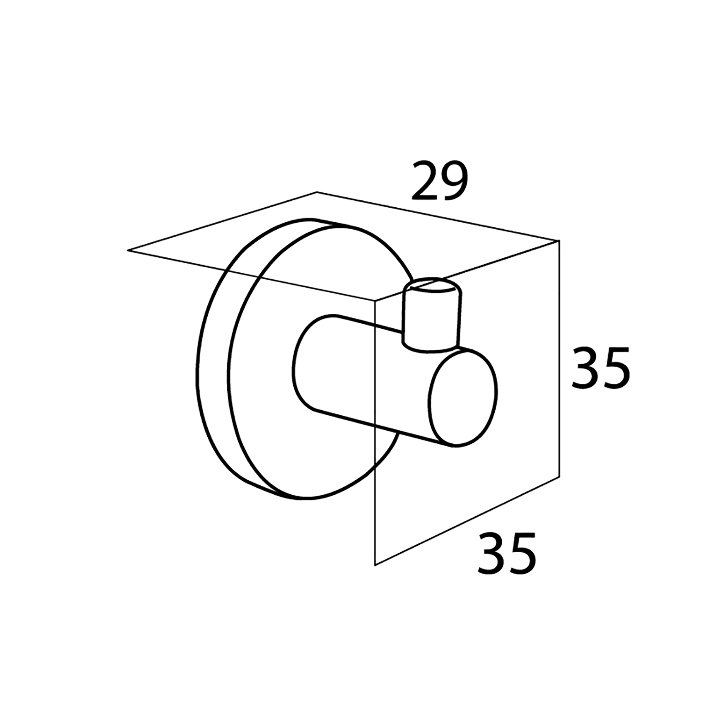 Haczyk łazienkowy Boston Mały Tiger - 4